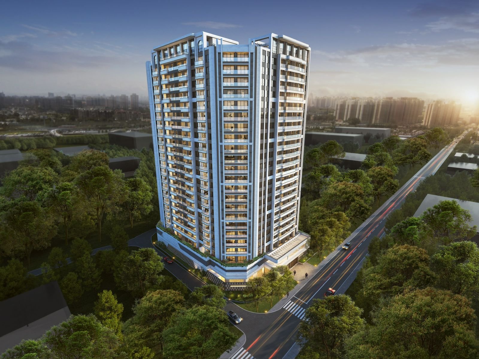 exterior side view of Amto view apartments