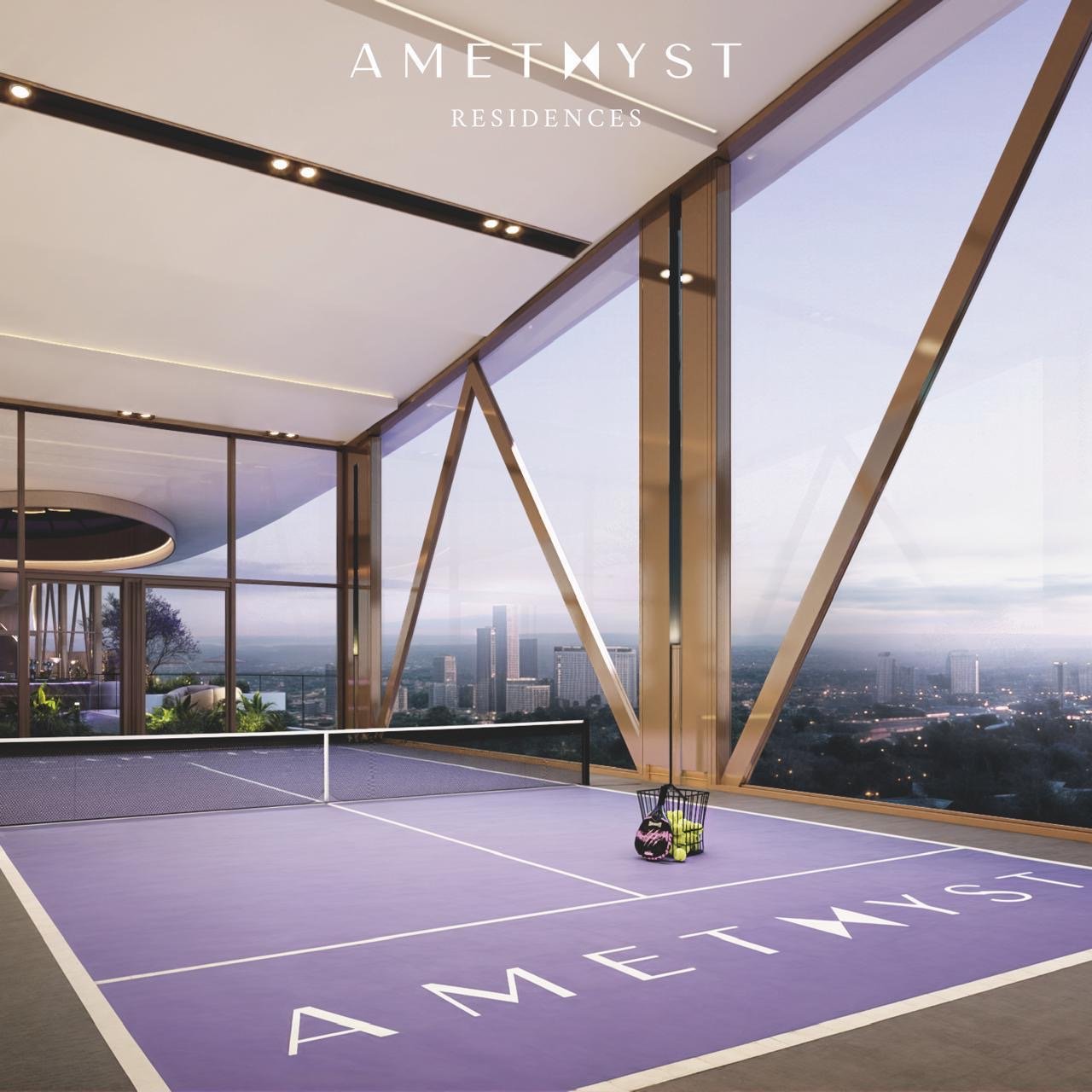 amethyst springs apartments in kilimani padel court