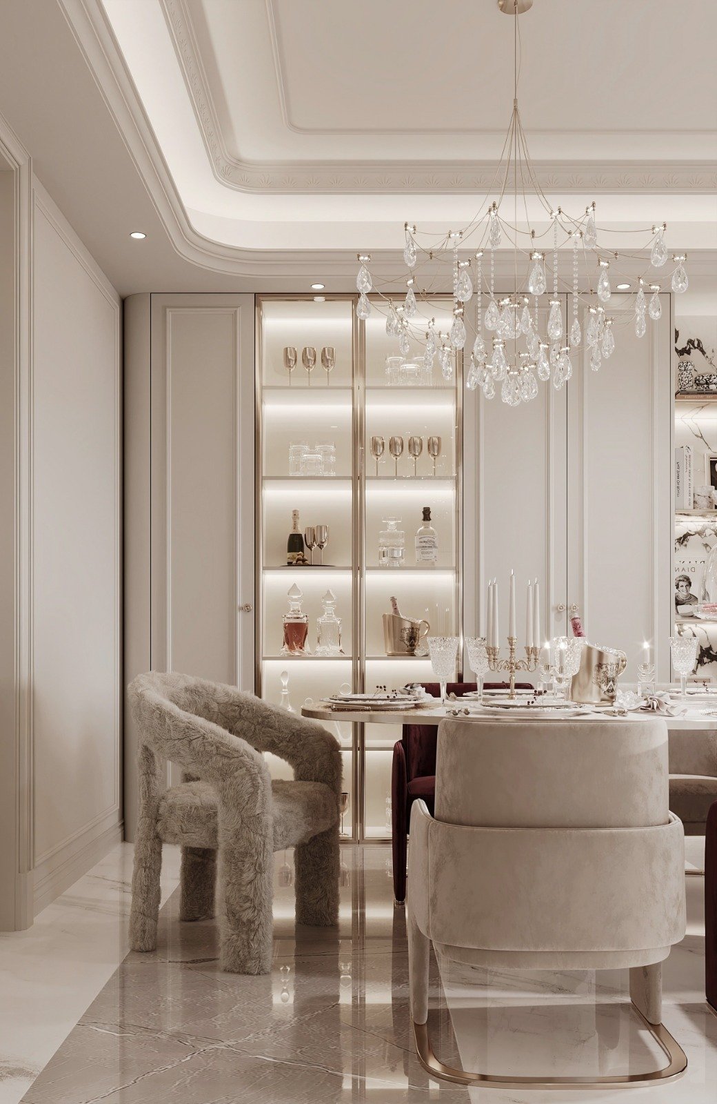 luna oak apartments in kilimani dining closet