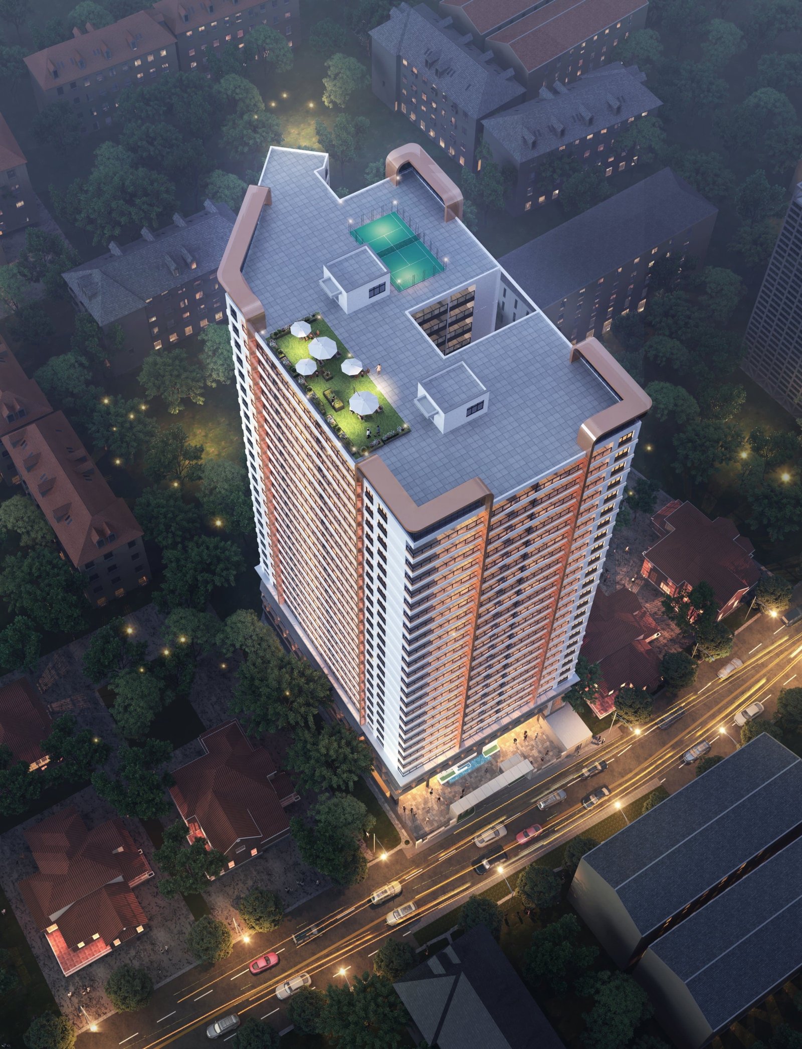 Luster Arbor Apartments sky view