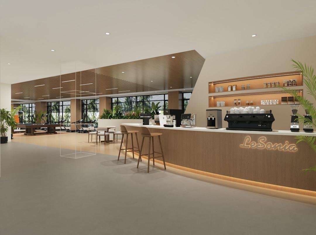 Entertainment area in Lesonia Apartments in Kileleshwa