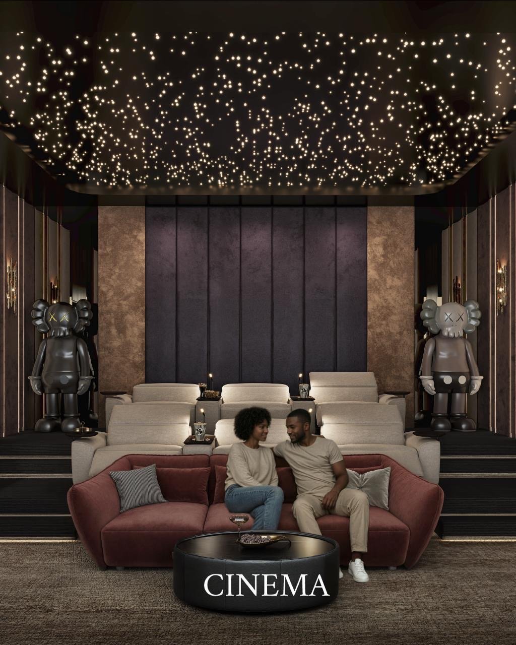 amethyst springs apartments in kilimani cinema room
