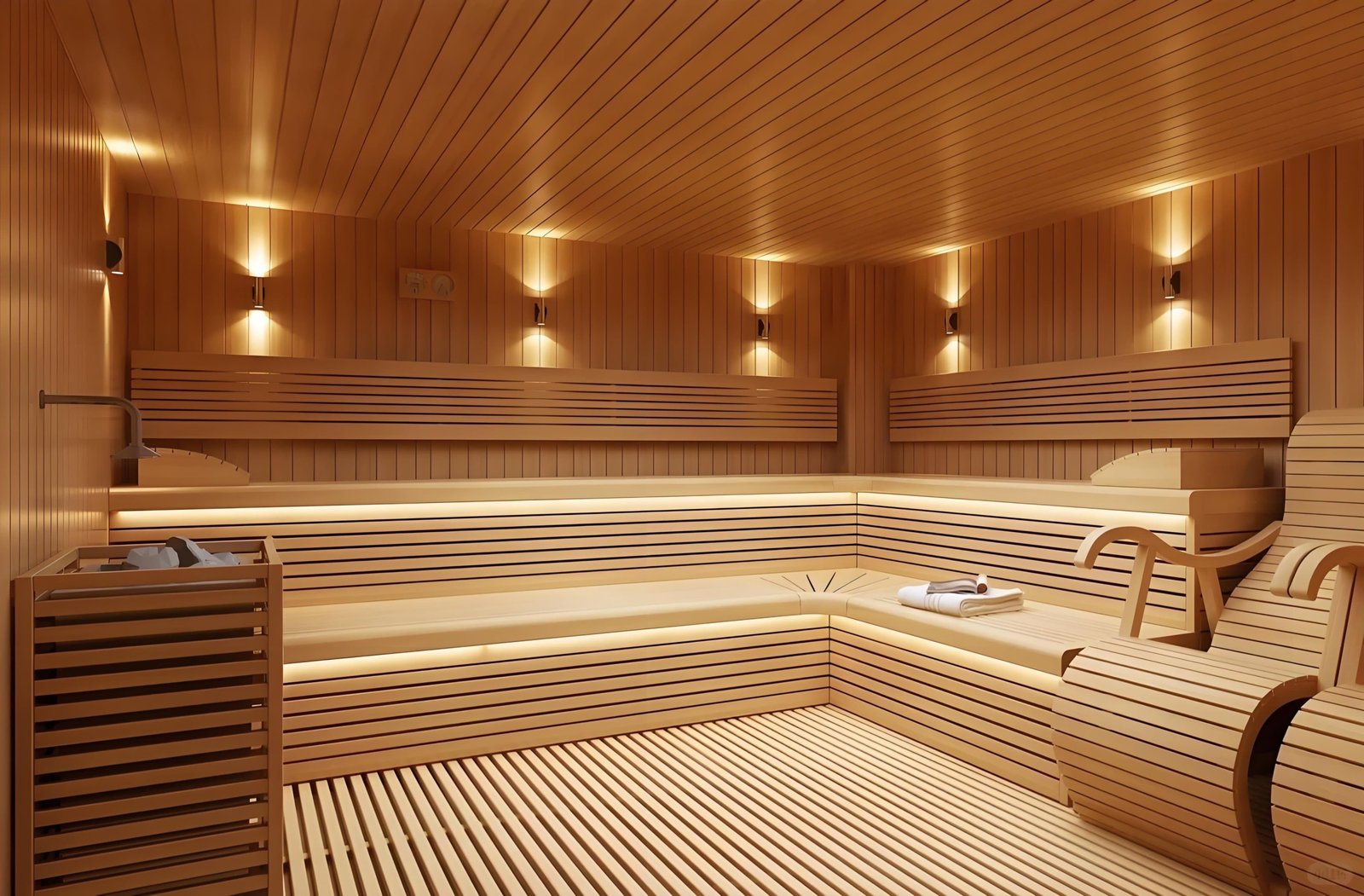 Luster Arbor Apartments sauna