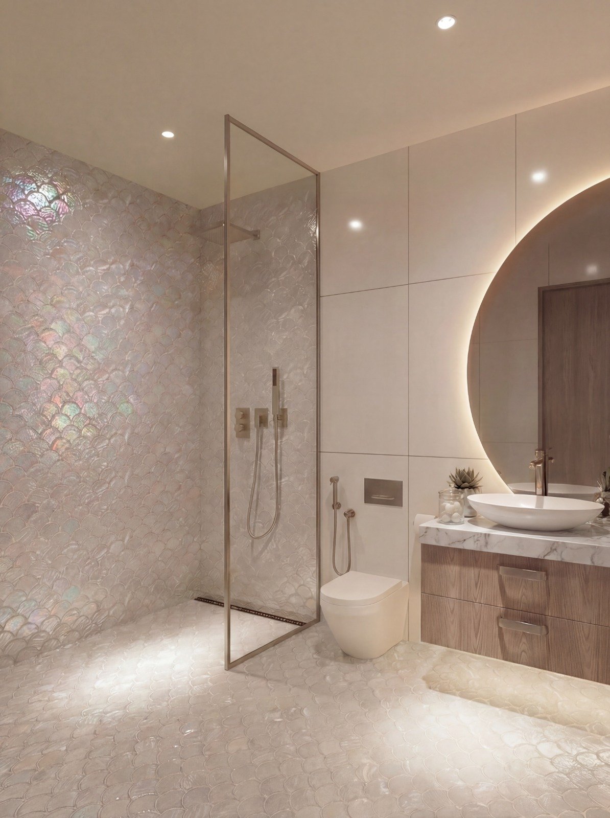 Cheval apartments in riverside master bathroom