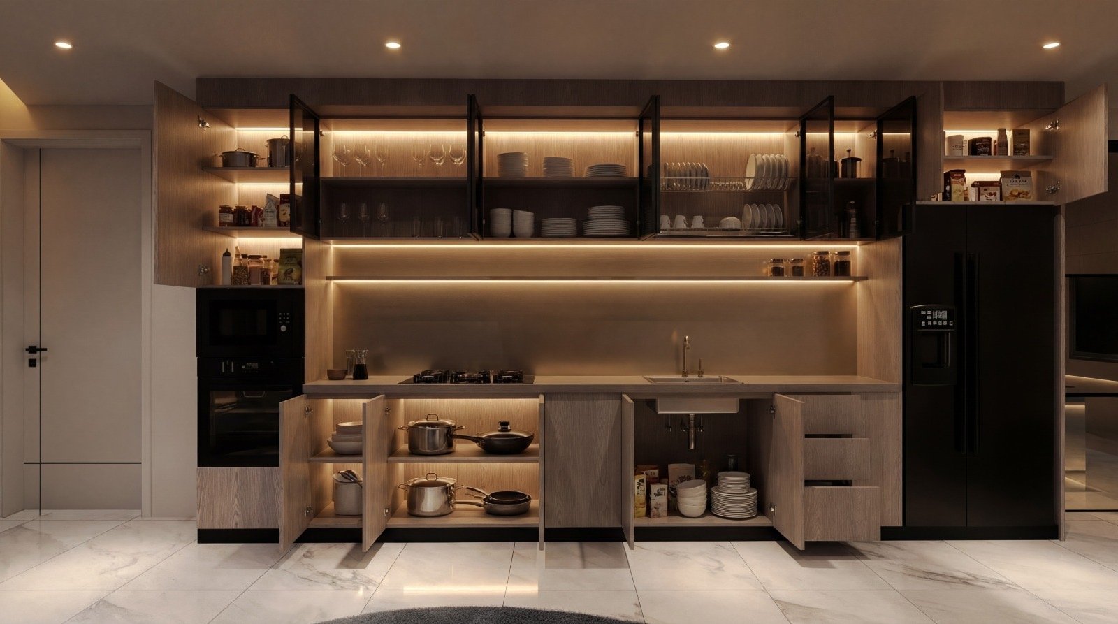 Cheval apartments in riverside kitchen
