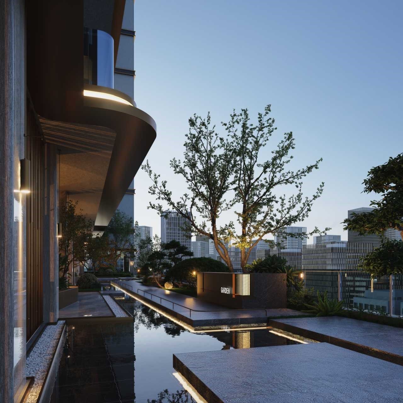 3 bedroom apartments at executive suites outdoor area