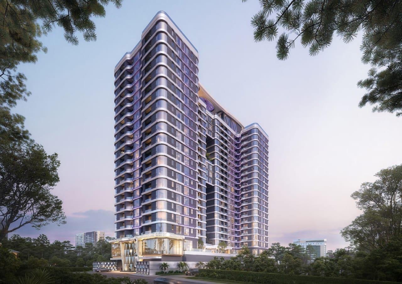 amethyst springs apartments in kilimani exterior left angle view