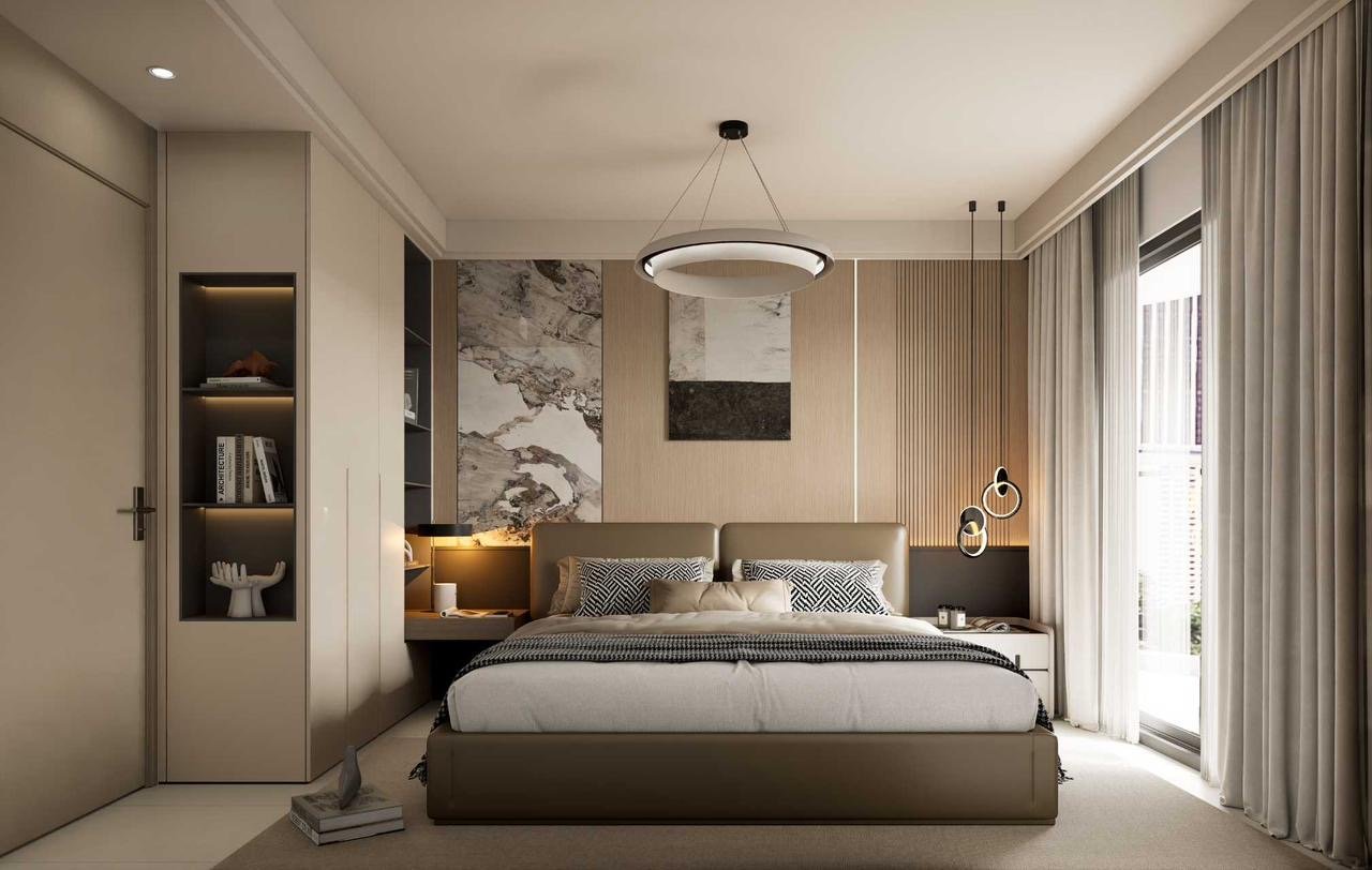 master bed Luminara Apartments in Westlands