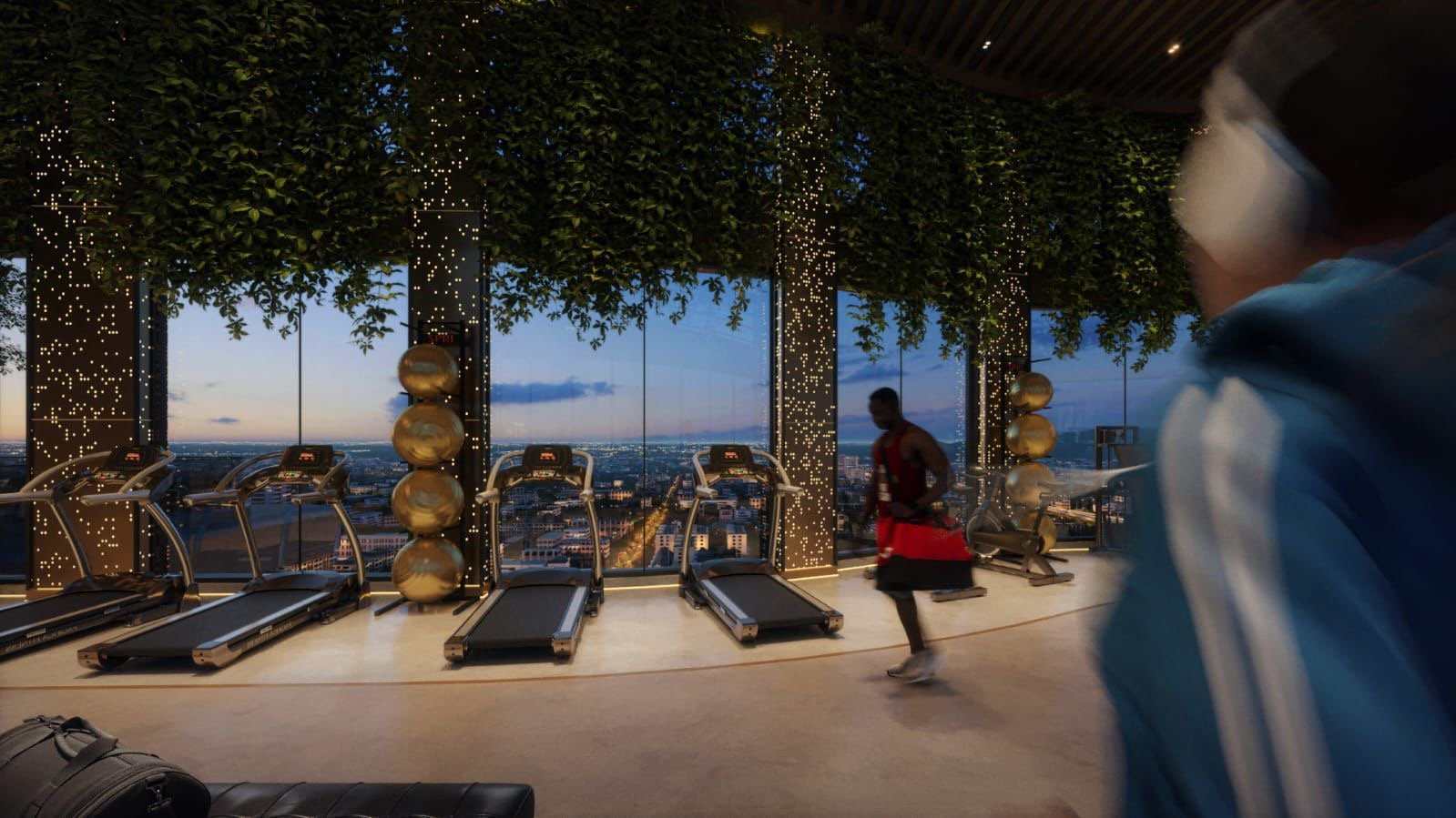 Galaxy One Apartments in Westlands rooftop gym