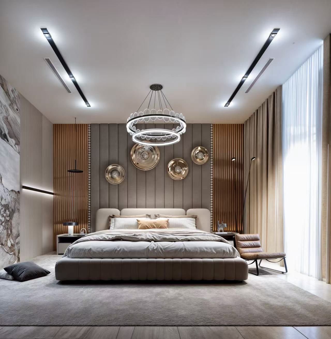serene manor apartments in kilimani master bedroom