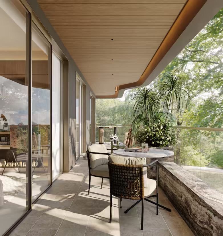 Serene Balcony Area Of 2 Bedrooms At Belgravia Place Apartments In Kileleshwa