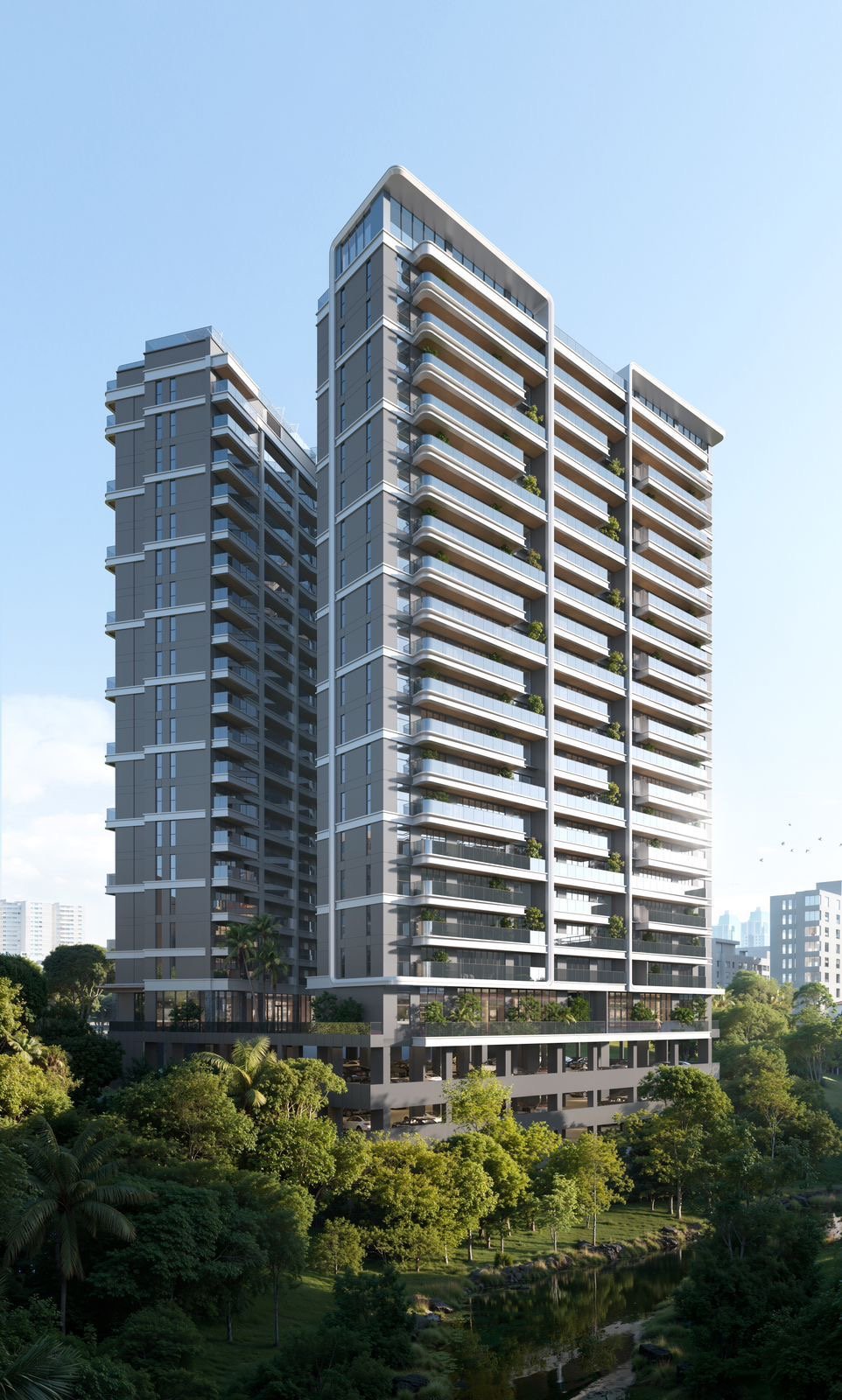 3 bedrooms at balkis residences exterior side view