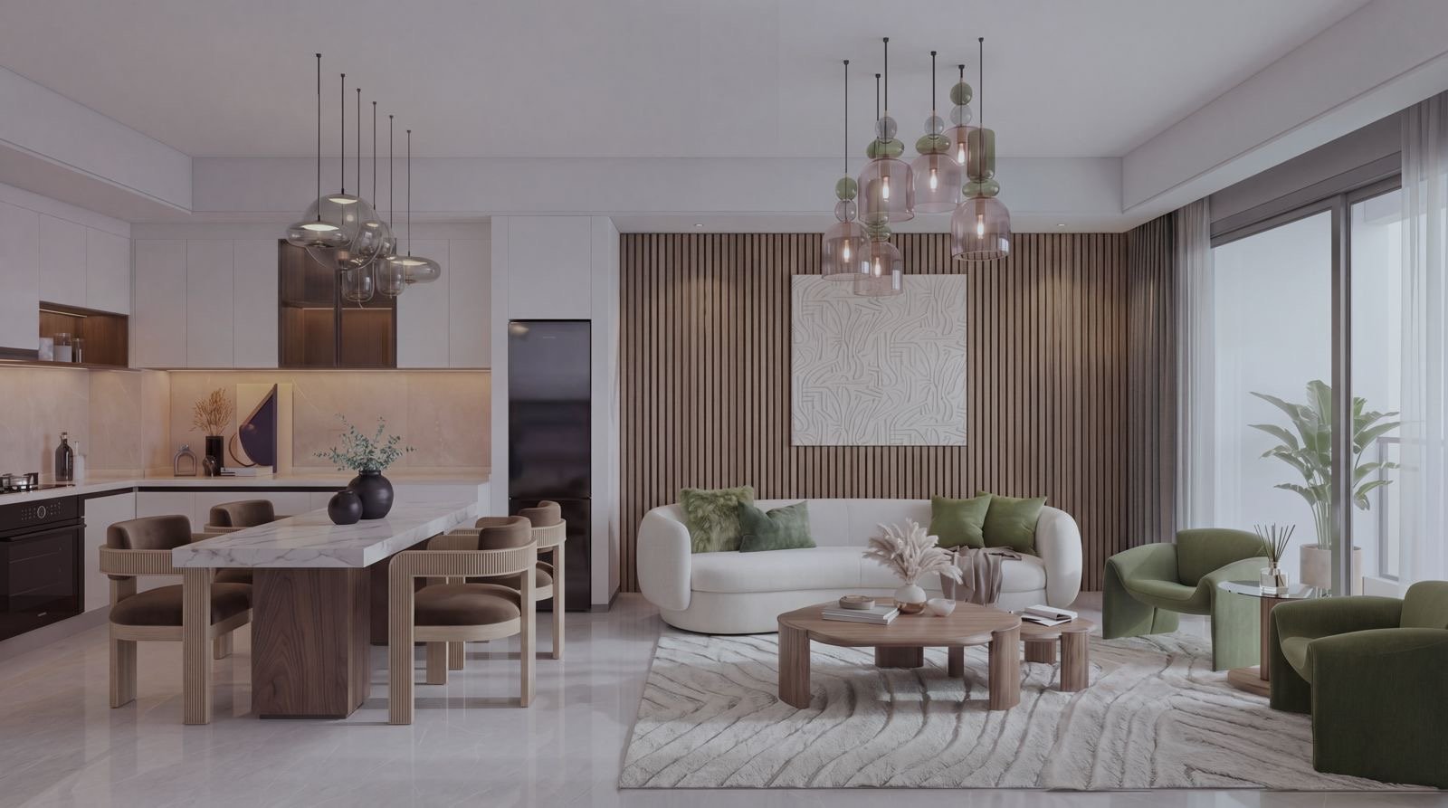Elegant Sitting Room Of 2 Bedrooms At Ubora Living Apartments In westlands