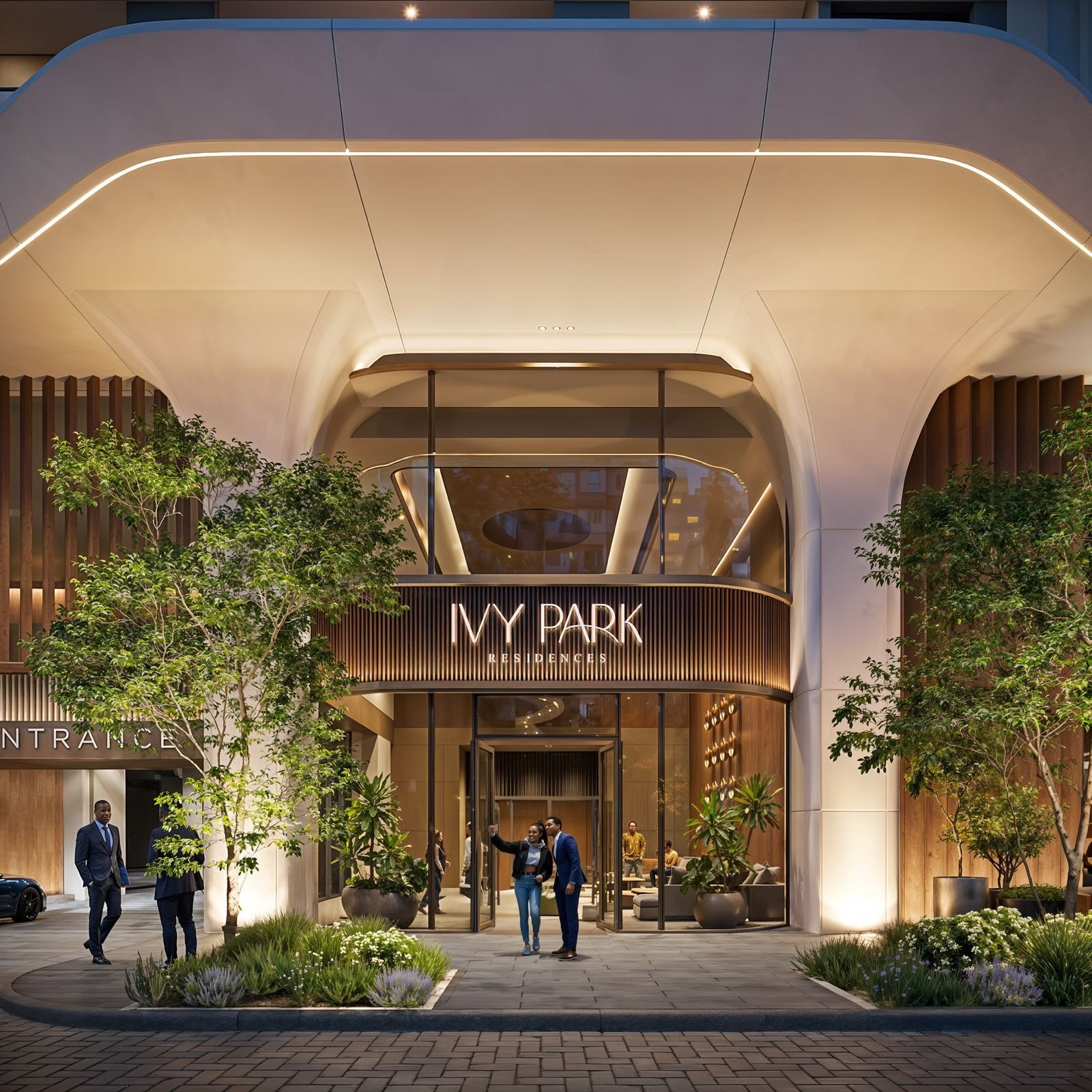 2 bedrooms at Ivy Park residences in kilimani Grand entrance