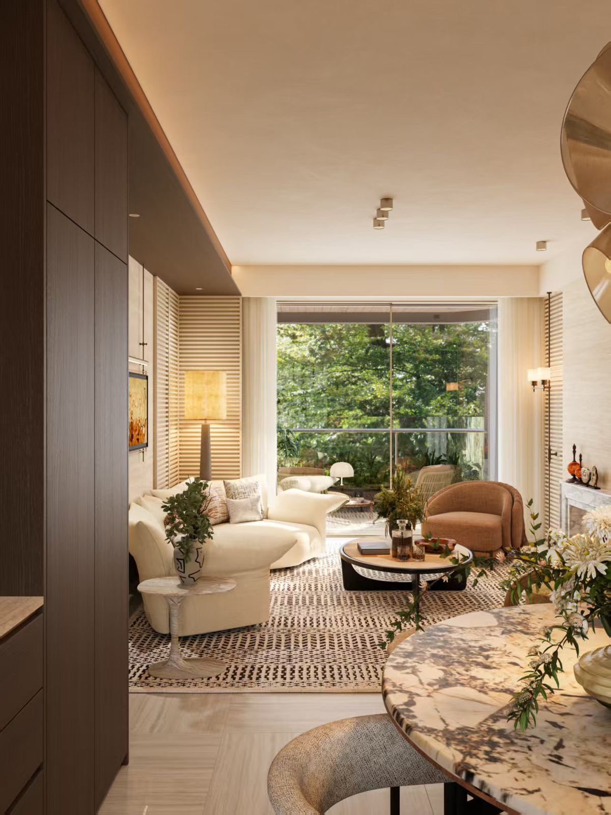 Spacious Living Room Area Of 1 Bedrooms At Belgravia Place Apartments In Kileleshwa