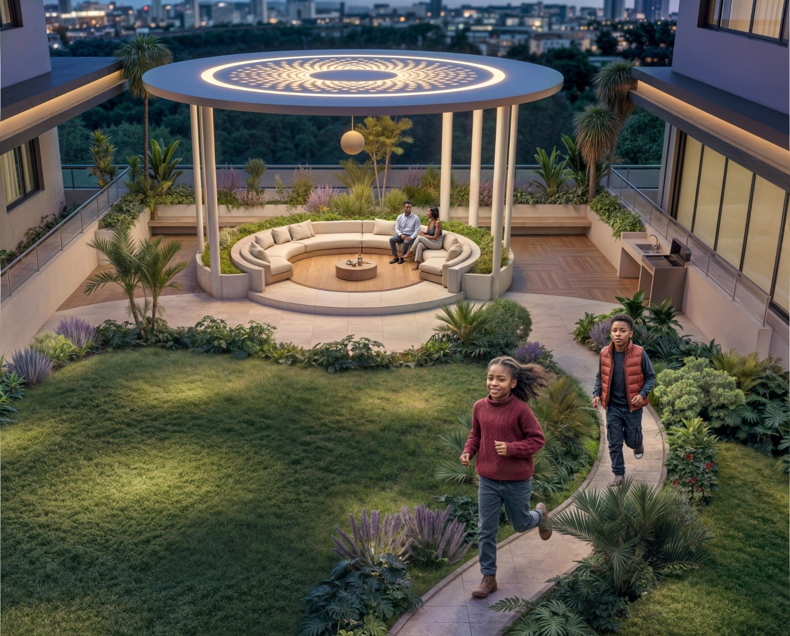 Spacious Landscape Gardens Of Bedrooms At Diamond Mango Residences In Kilimani