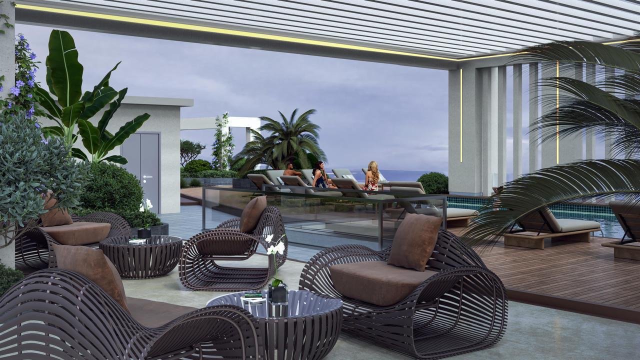 Roof Top lounge Area Of 2 Bedrooms At Skyline Residence Apartments In Westlands