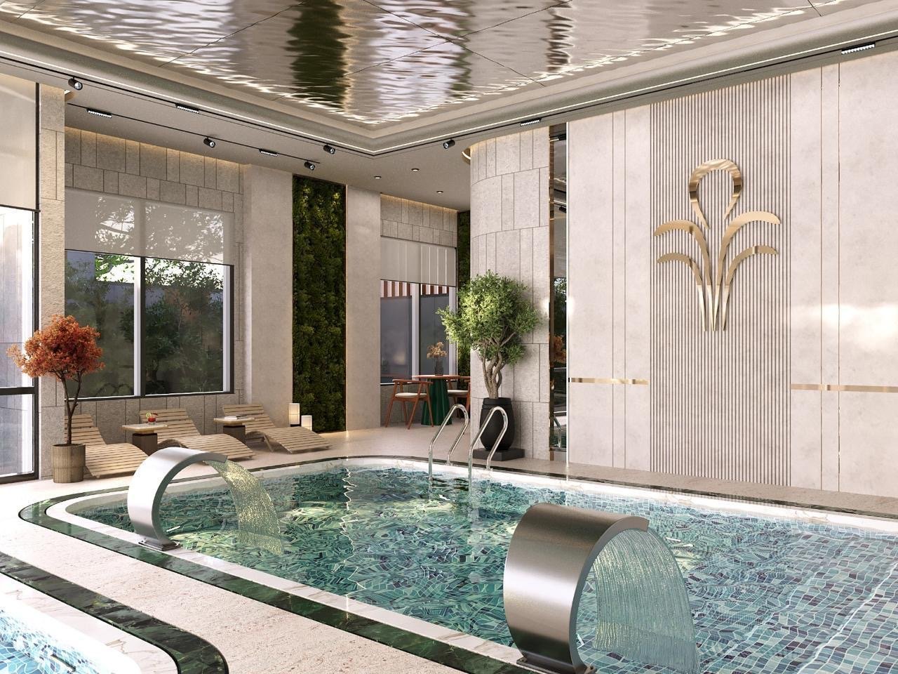 High End Swimming PooL Design Of 1 Bedrooms At Fountain Residences In Kilimani