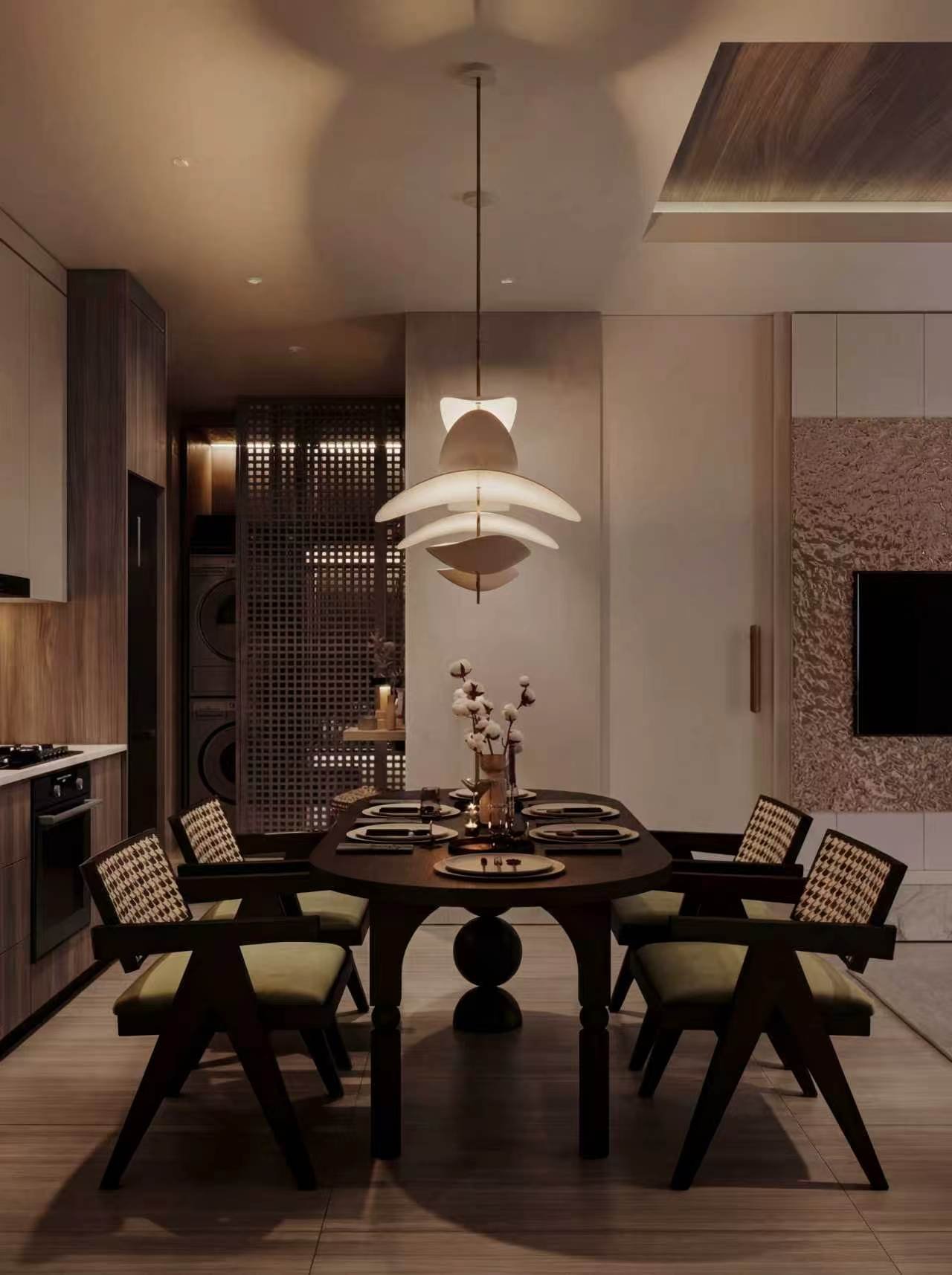 Elegant Dining Table Of 2 Bedrooms At Acacia Apartments In Kilimani