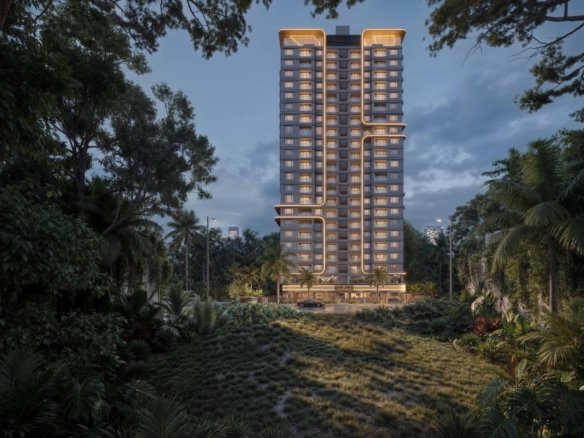Night Exterior View At Diamond Mango Residences In Kilimani