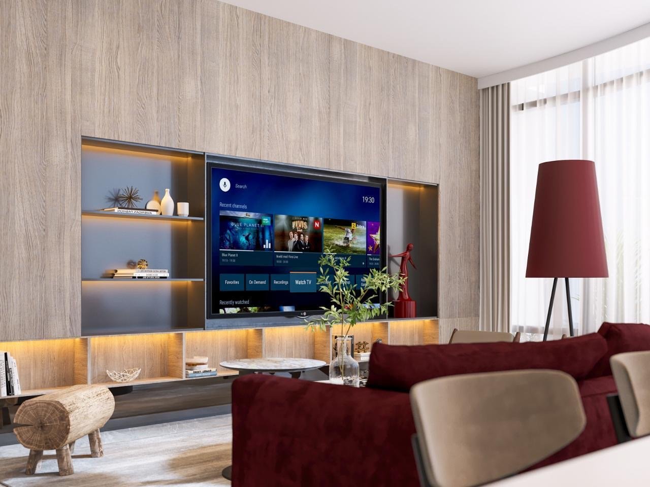 Luxurious Living Room Area Of 2 Bedrooms At Fountain Residence In Kilimani