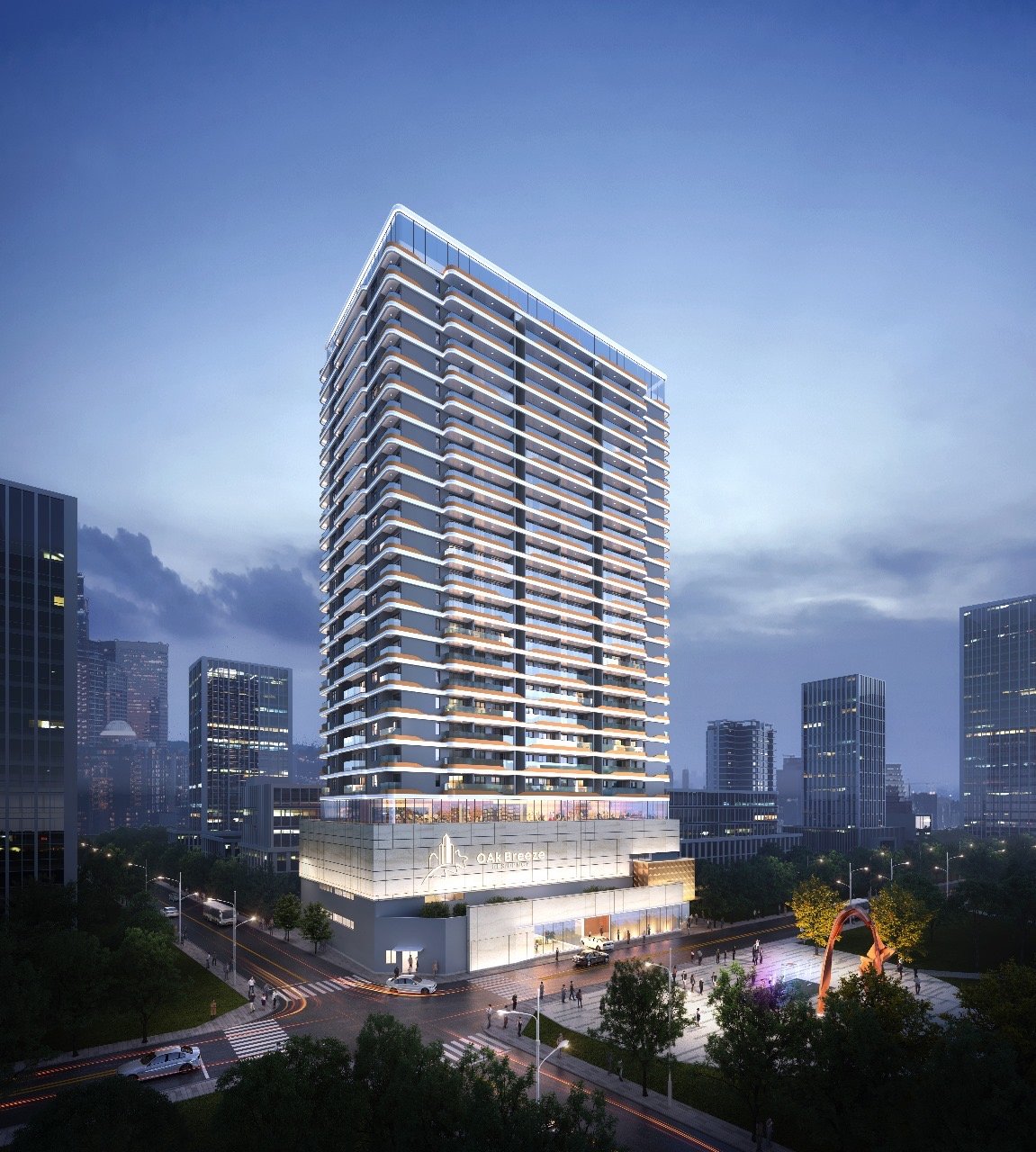 Oak Breeze Residency In Kilimani Night Time Exterior Far View Of 2 Bedrooms