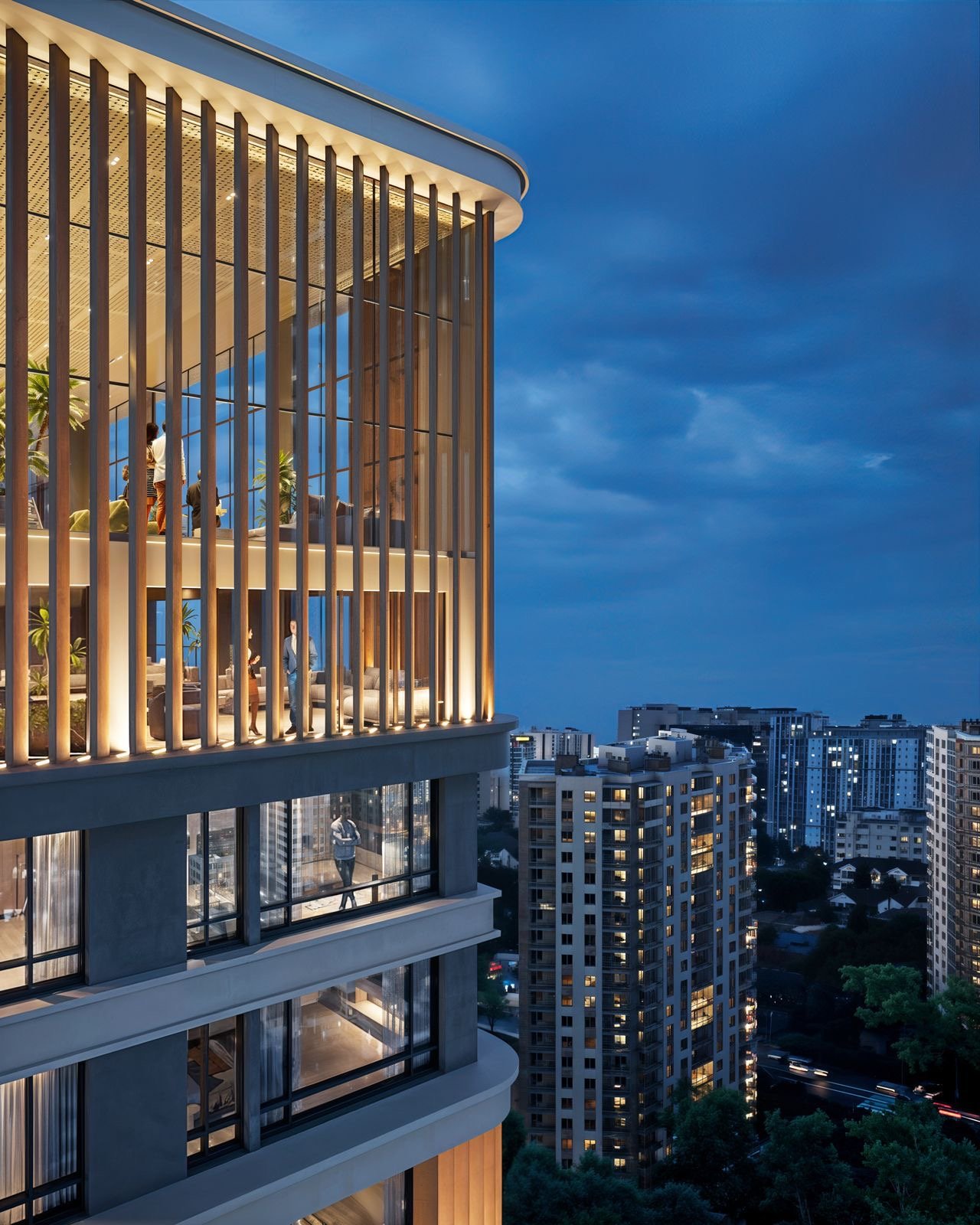 3 bedrooms at Ivy Park residences in Kilimani exterior top views