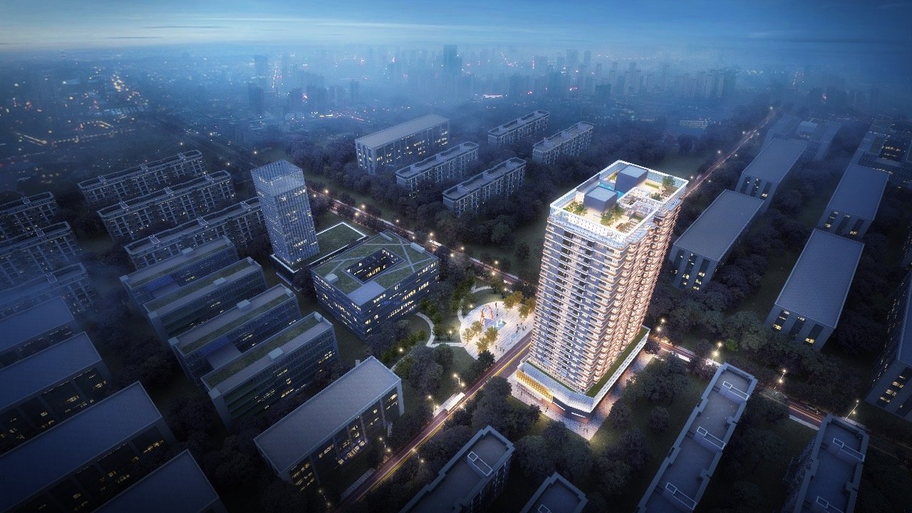 Night time Exterior Far View Of 2 Bedrooms At Oak Breeze Residency In Kilimani