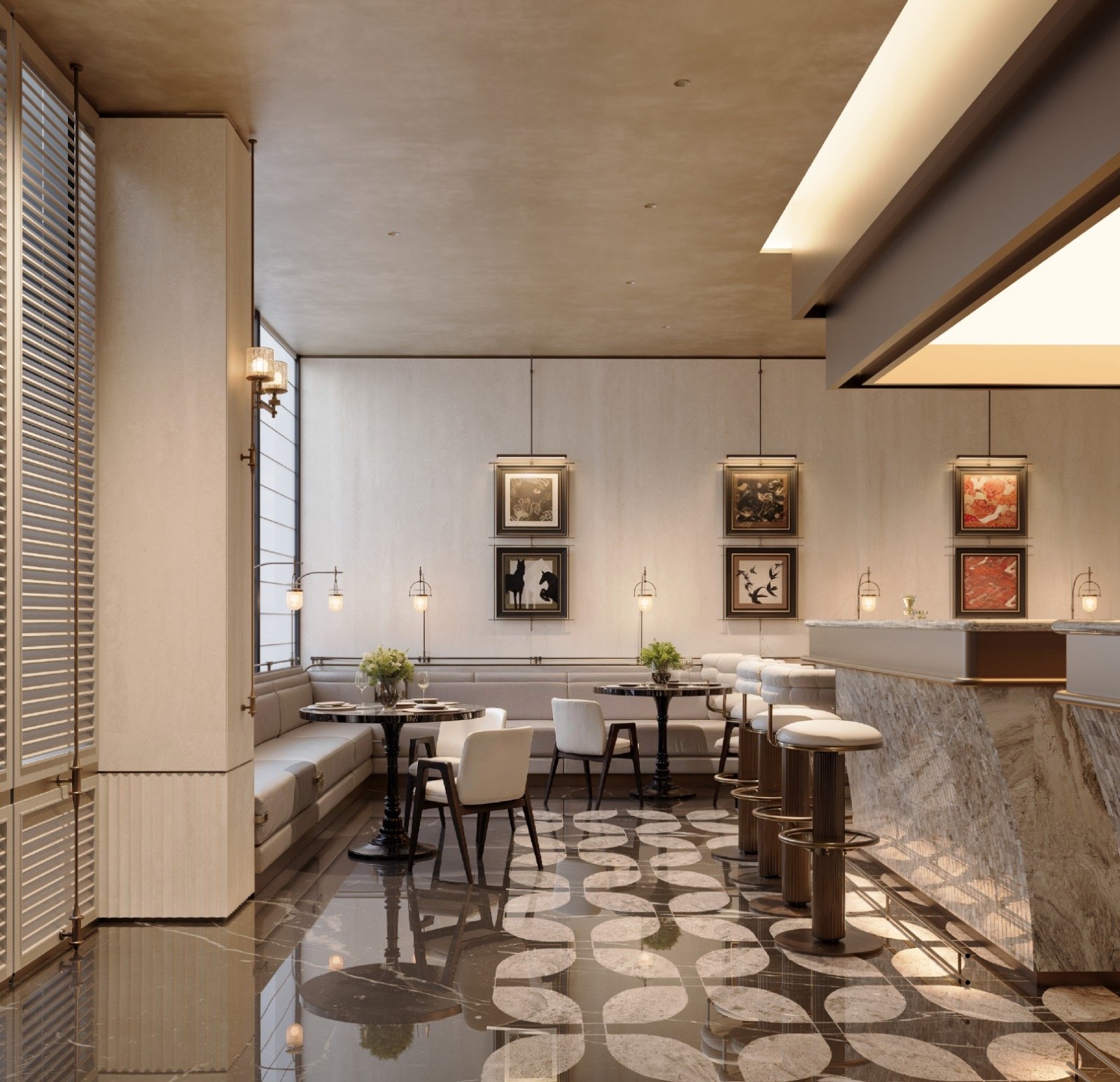 restaurant Area Of 3 Bedrooms At Belgravia Place Apartments In Kilieleshwa