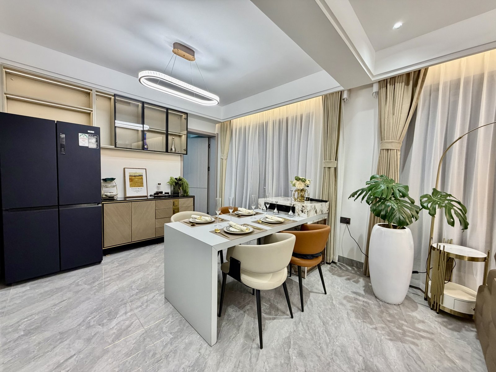 Elegant Dining room Of 3 Bedrooms At Luckinn Ivy Residence In Westlands