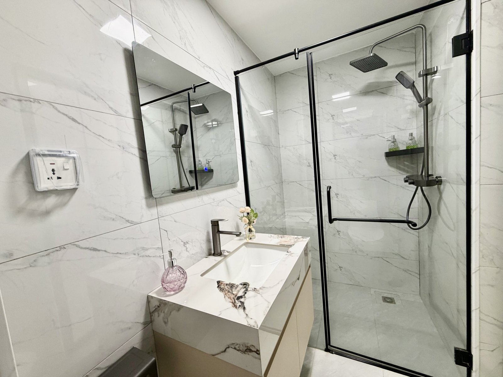 Studio Bathroom At Modern City Apartments In Kilimani