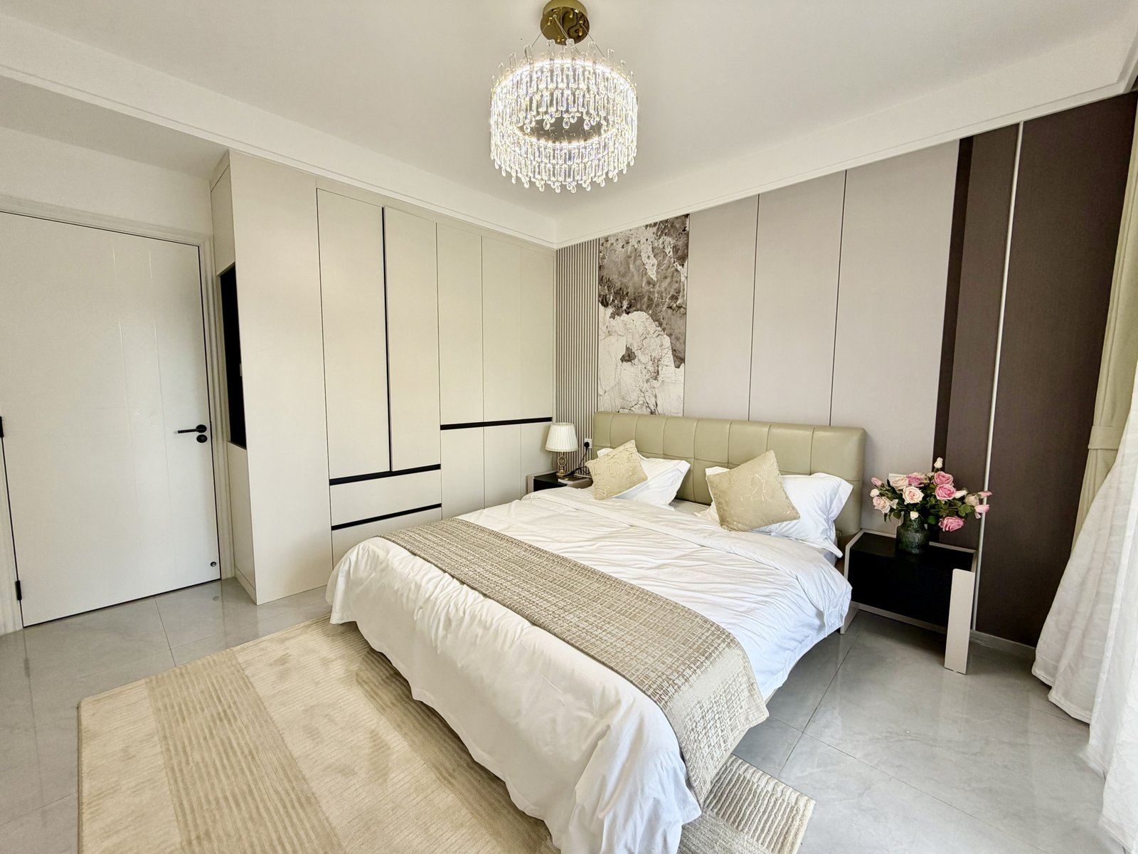 Modern Bedroom Of 1 Bedrooms At Modern City Apartments In Kilimani Right Side View