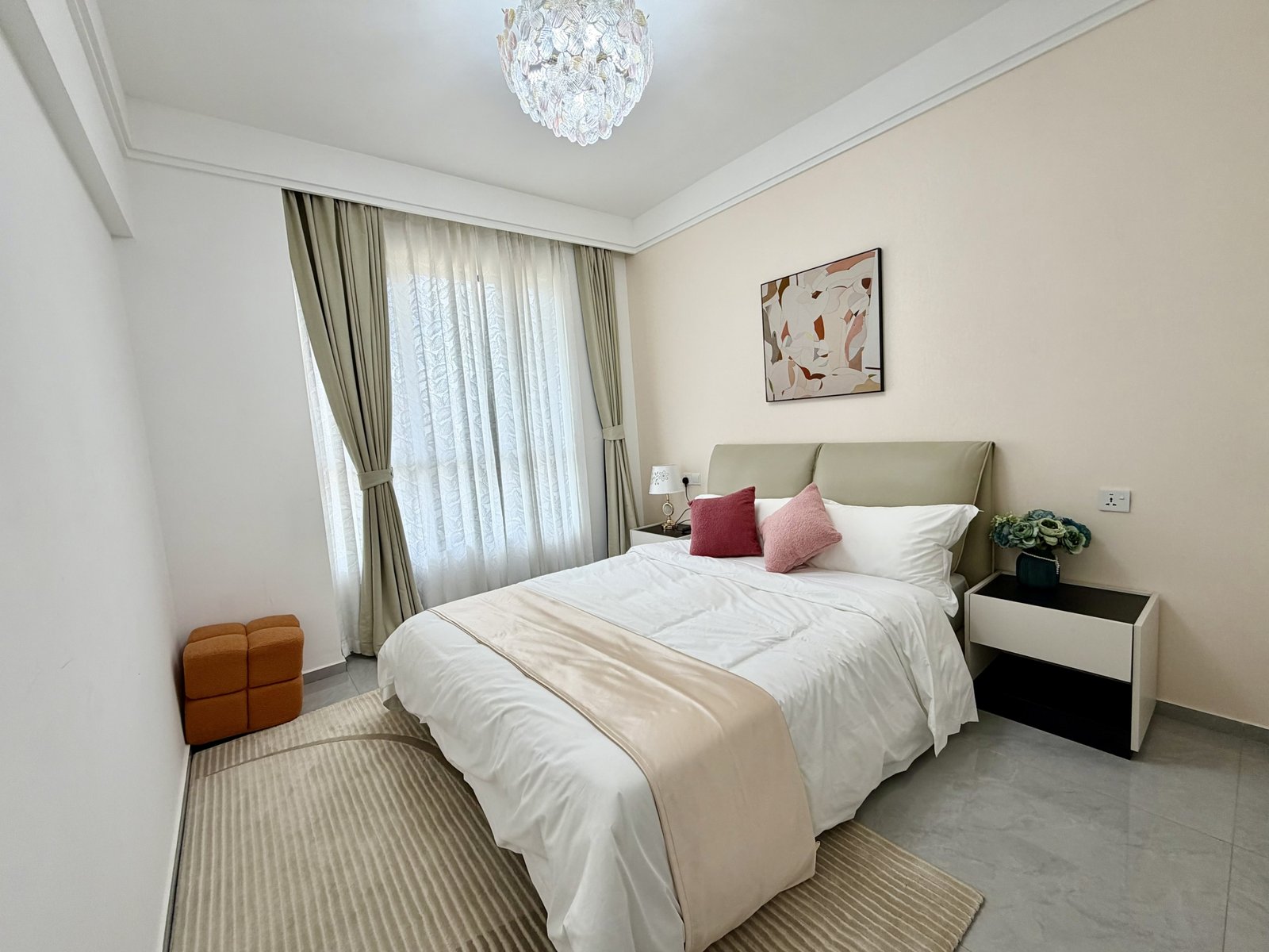 Stylish Guest Bedroom Area Of 3 Bedrooms At Modern City Apartments In Kilimani