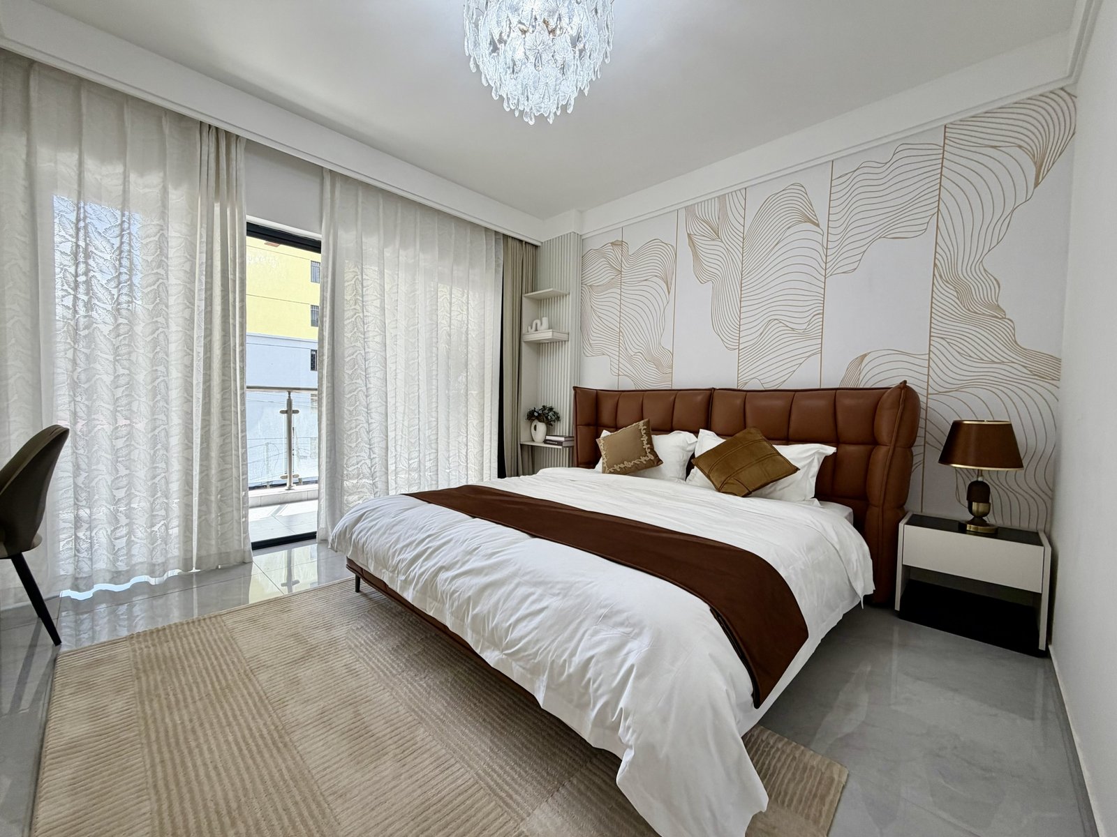 Premium Master Bedroom Of 3 Bedrooms At Modern City Apartments In Kilimani Front View