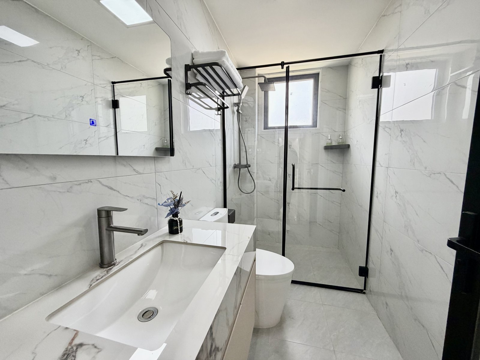 Spacious Master Bathroom Of 3 Bedrooms At Modern City Apartments In Kilimani