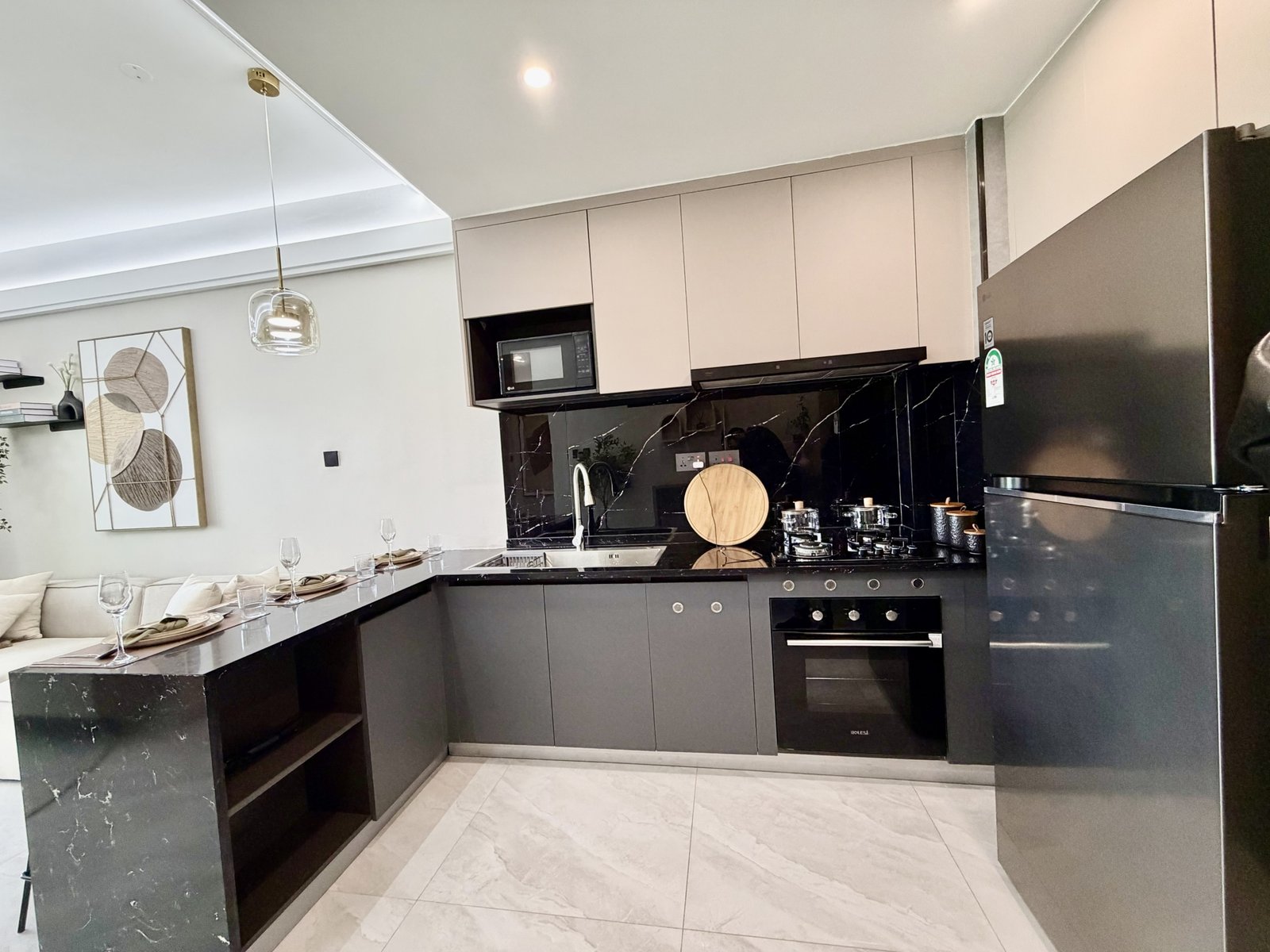 Spacious Kittchen Of 1 bedrooms at Oak west Residency In Westlands