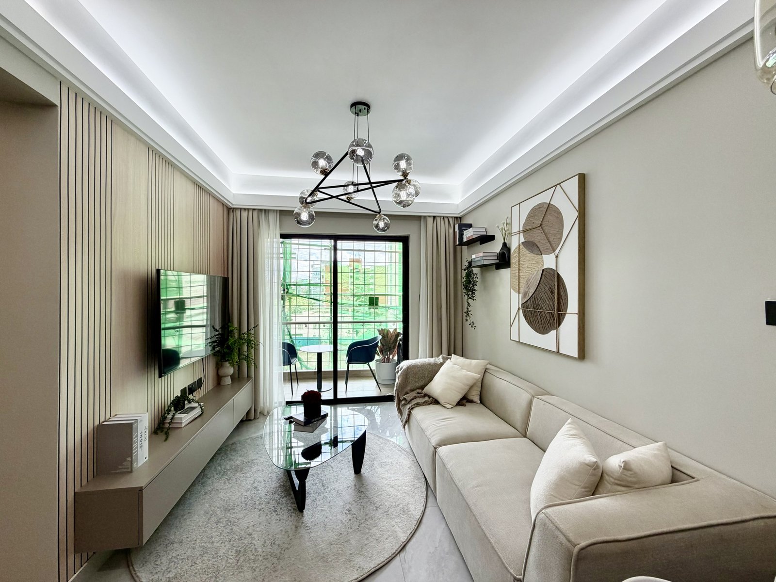 Elegant Living room Of 1 bedrooms at Oak west Residency In Westlands