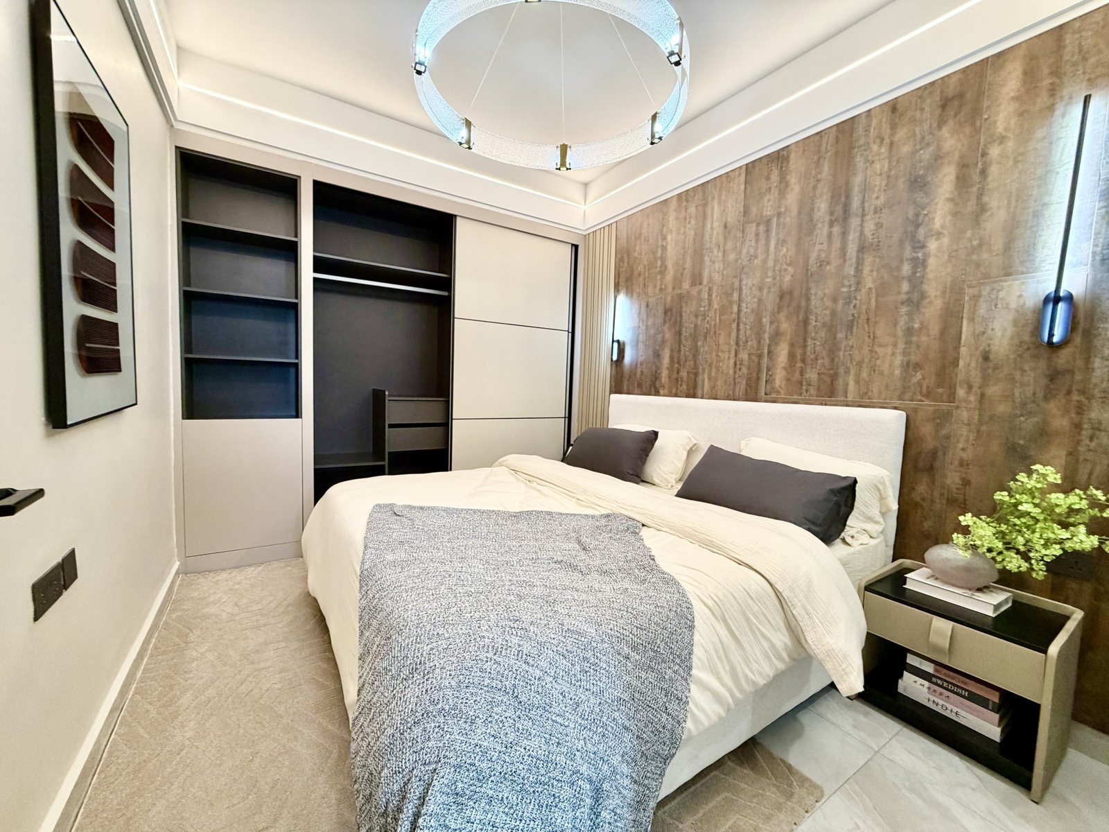 Luxury Master bedroom Of 3 bedrooms at Oak west Residency In Westlands