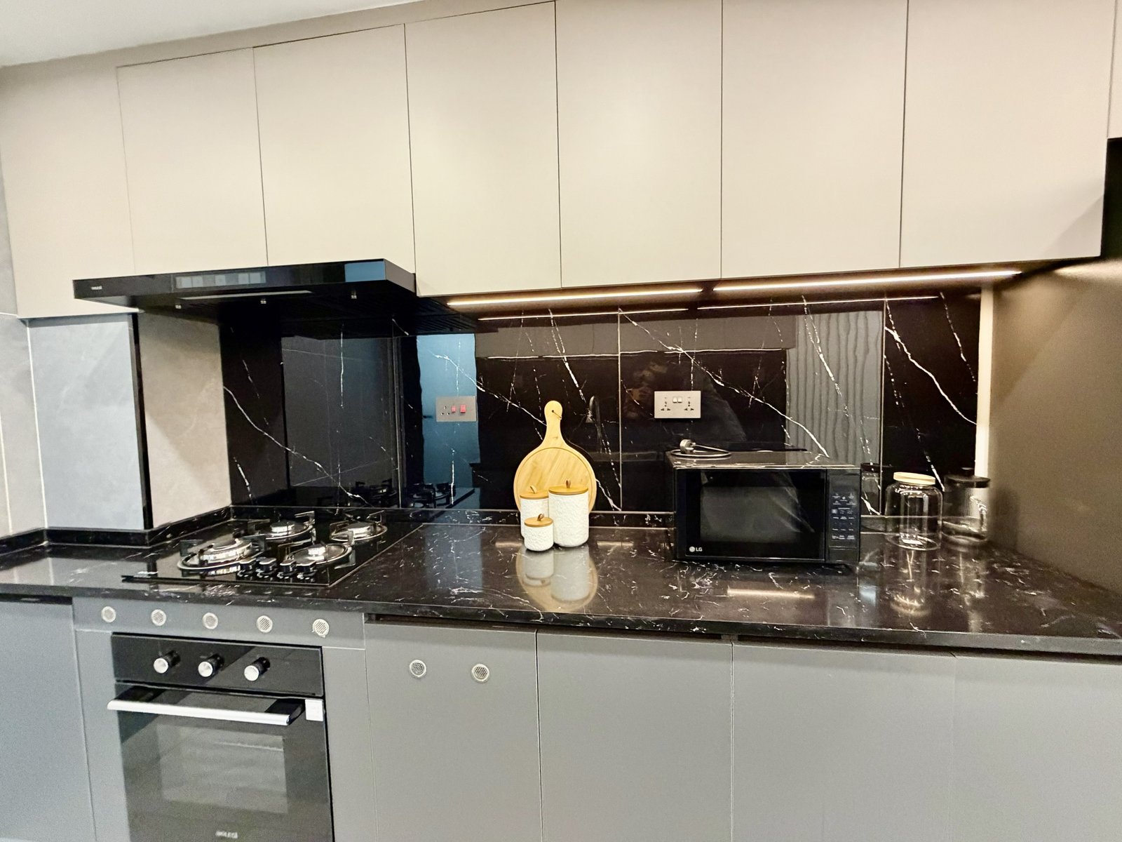 well designed Kitch Area Of 2 bedrooms At Oak west Residency Apartments in Westlands