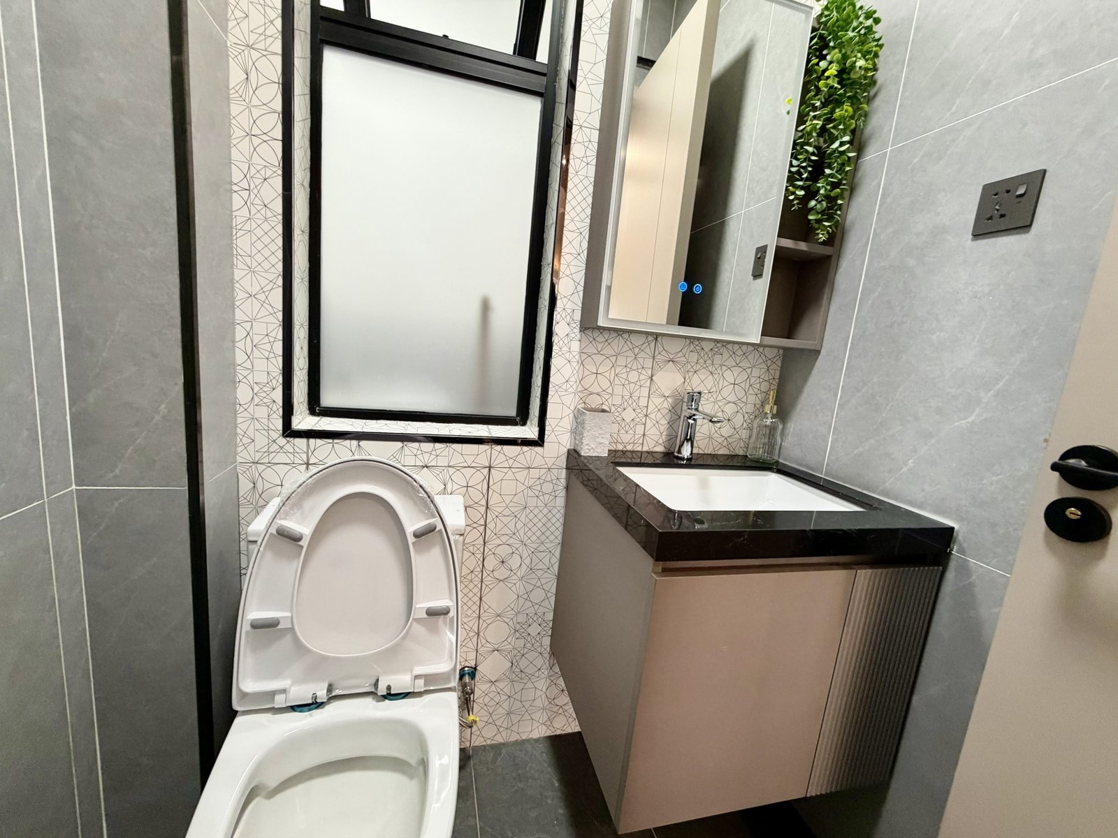 Modern Guest Toilet Of 3 bedrooms At Oak west Residency Apartments in Westlands