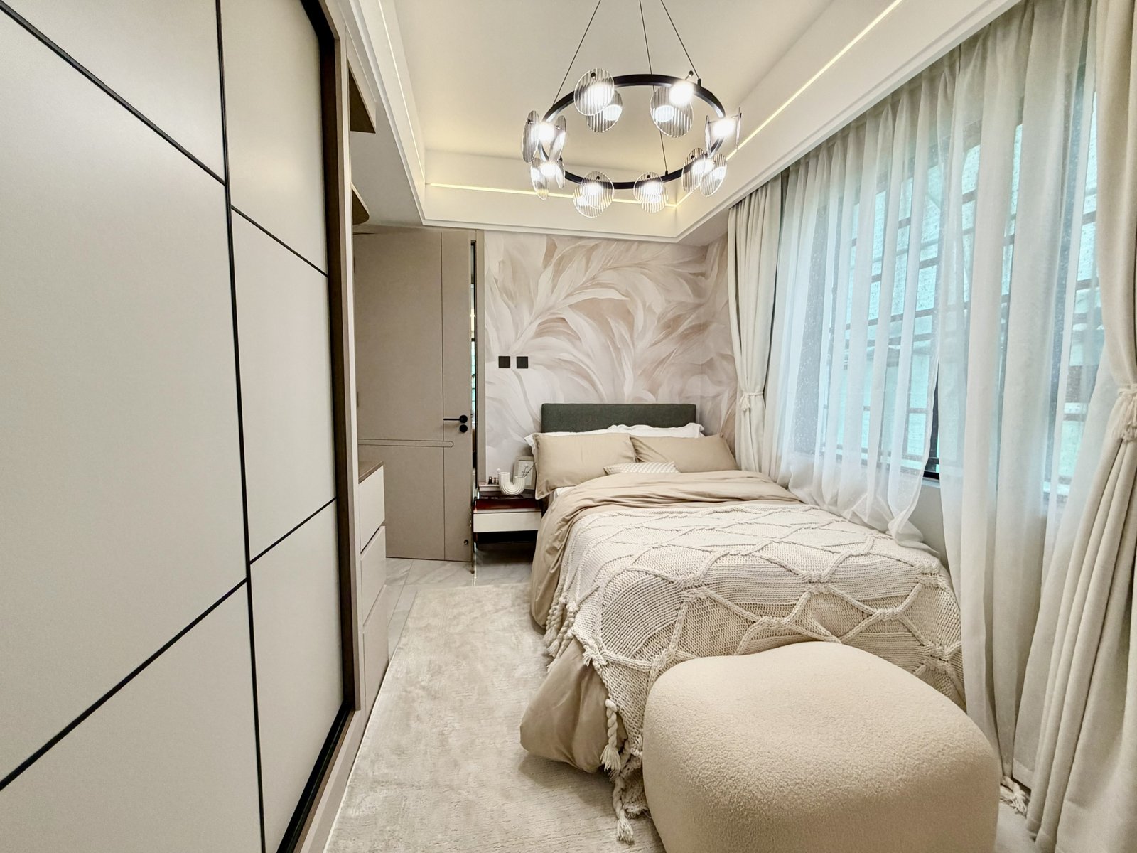 Elegant Guest Bedroom Of 3 bedrooms At Oak west Residency Apartments in Westlands