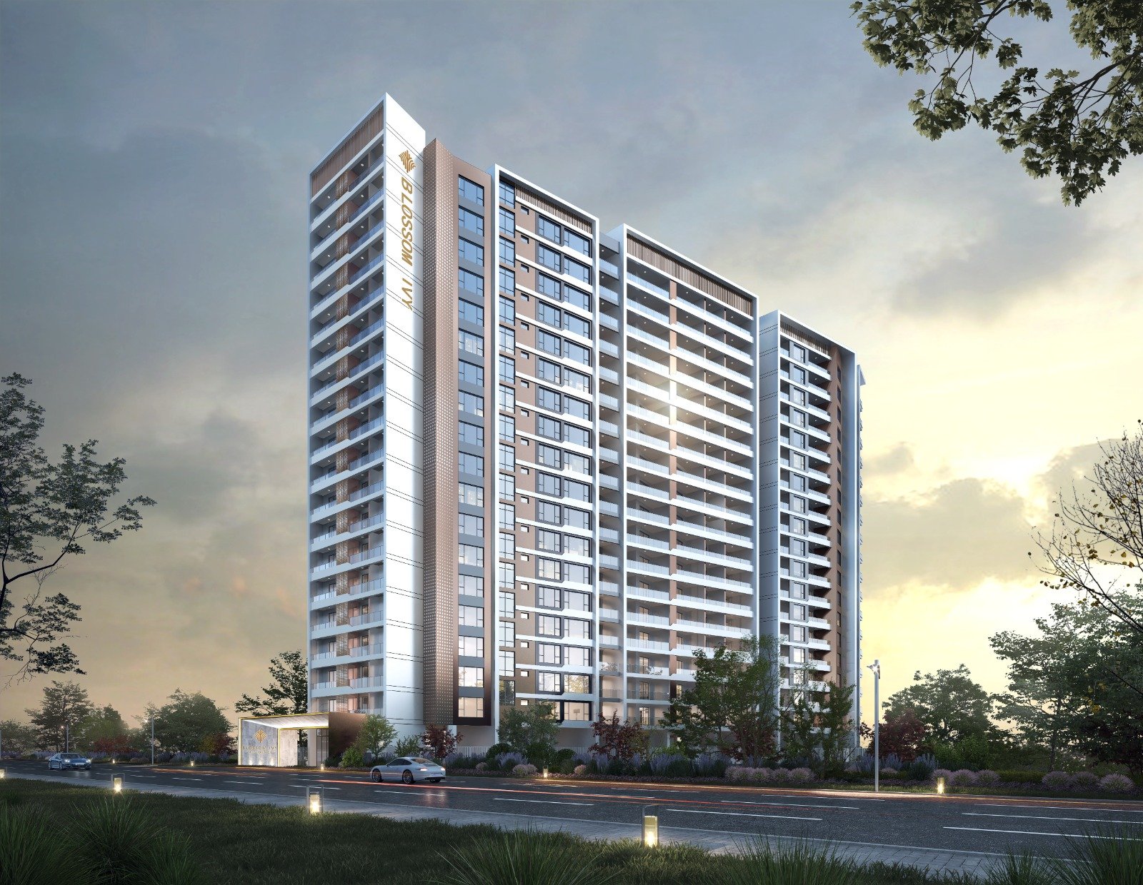 Exterior Far veiw Of 1 Bedrooms At Blossom Ivy Residence Apartments In Kileleshwa