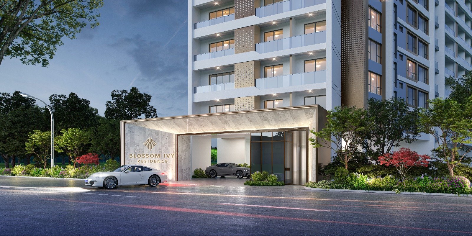 Main entrance Of 4 Bedroom Apartments at Blossom Ivy Residence