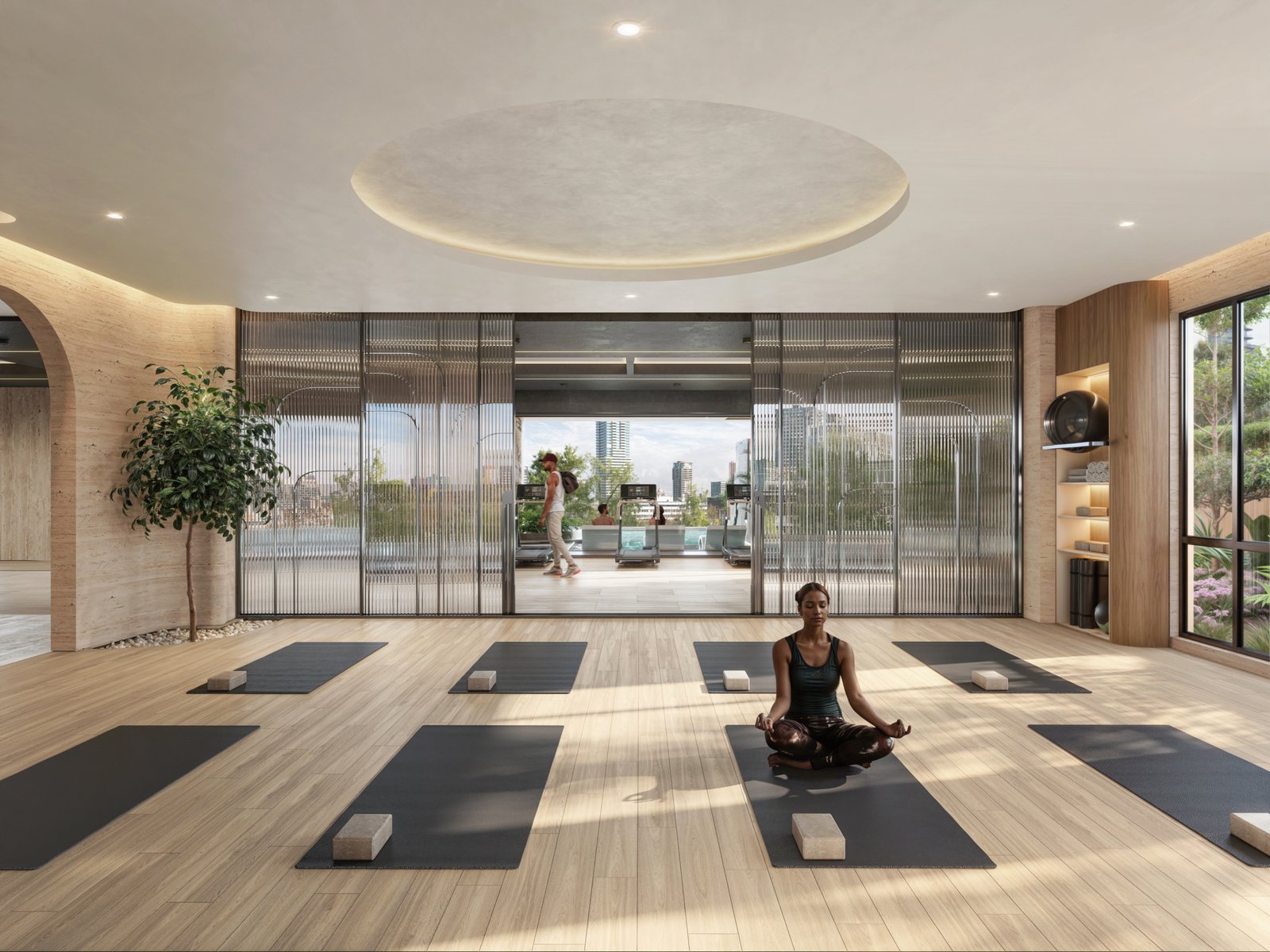 Serene Yoga room Of 5 Bedroooms At Gaia Brookside Apartments In Westlands