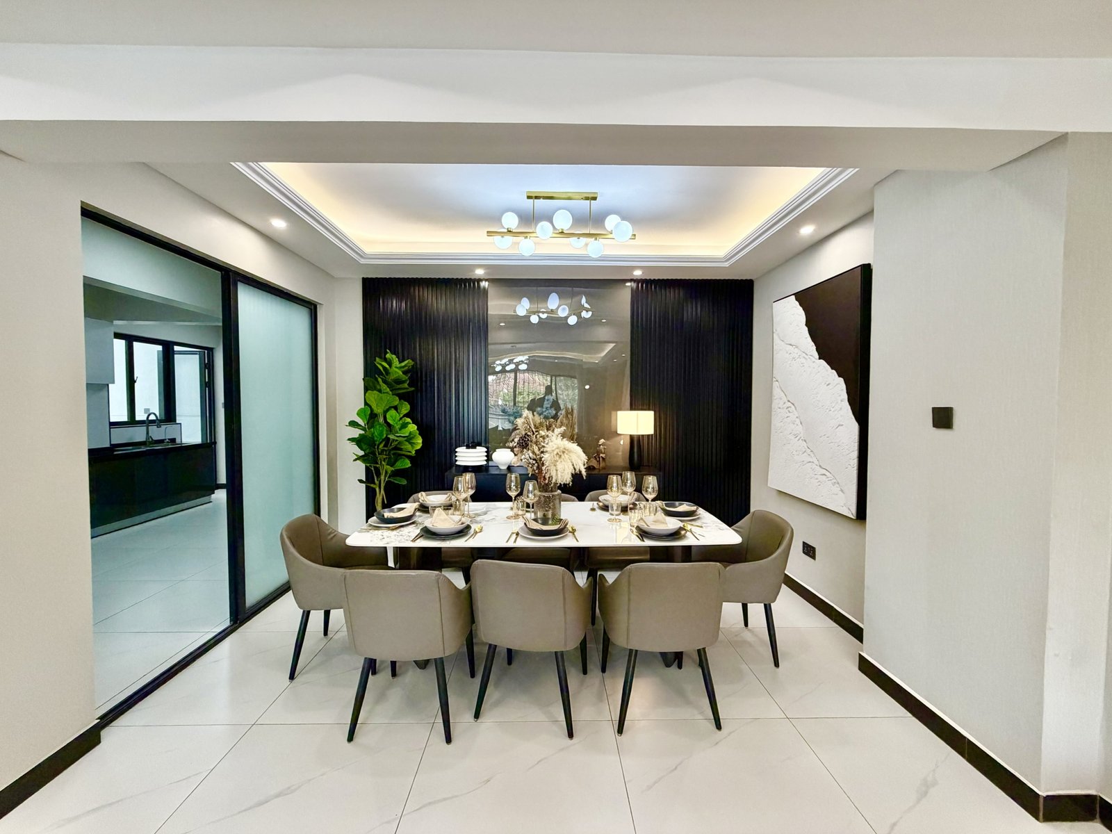 Well Designed Dining Area At Venus Oak Residency In Kileleshwa