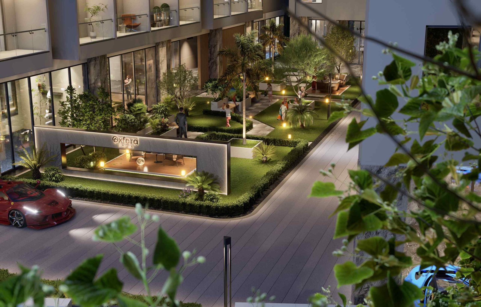 Elegant Landscaped Gardens Of 2 Bedrooms At Oxford Homes Apartments In Riverside