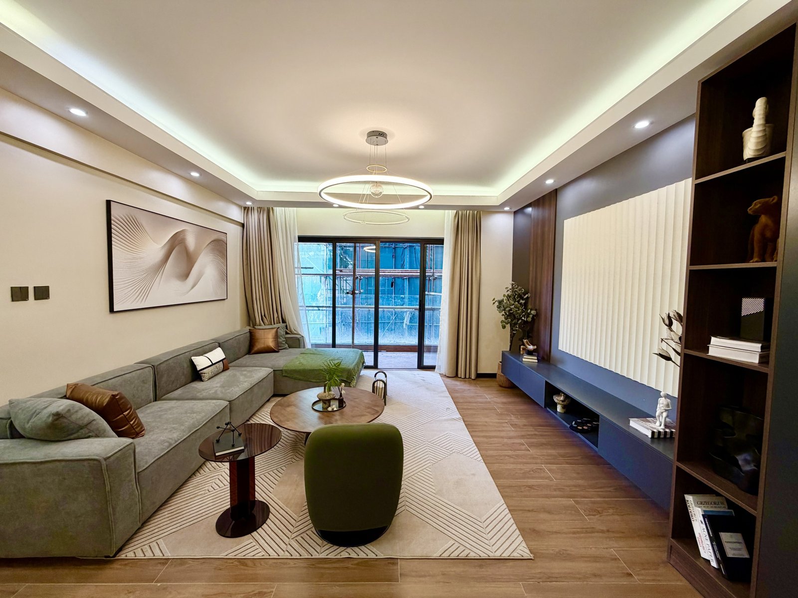Spacious Living Room Area Of 3 Bedrooms At Capricorn Residences In Kilimani