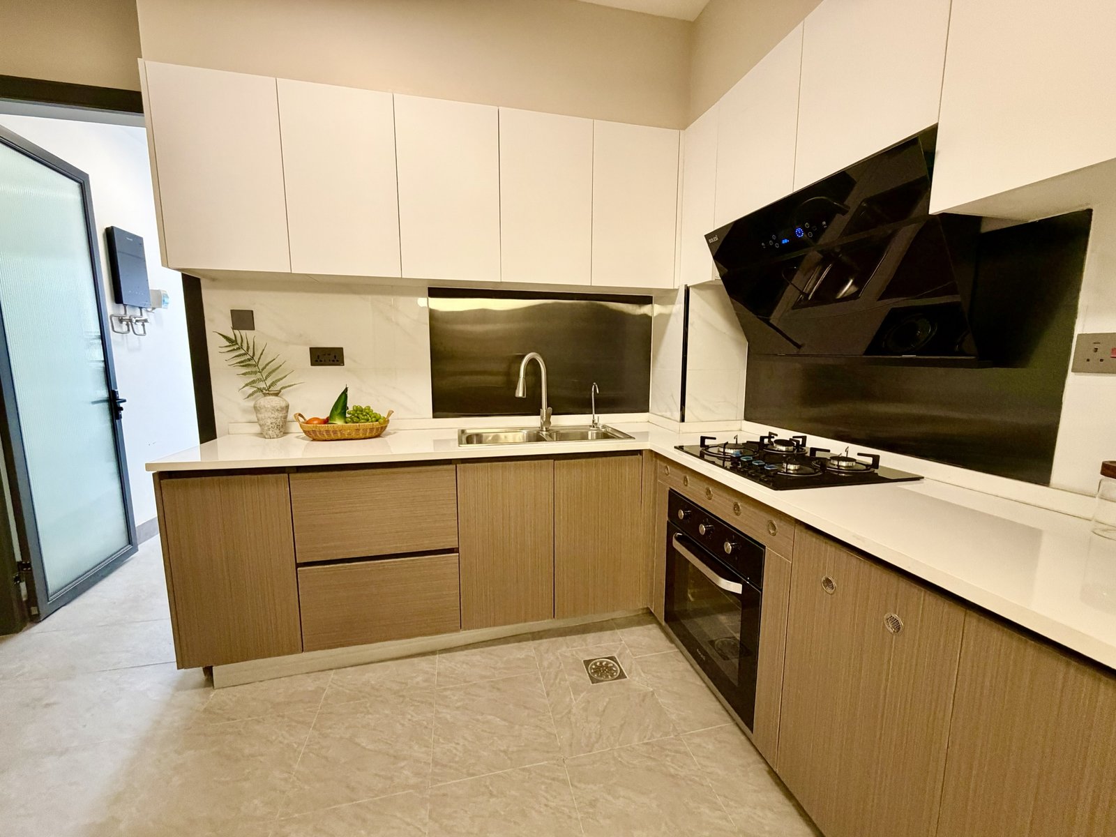 Modern Kitchen Of 3 Bedrooms At Capricorn Residences In Kilimani