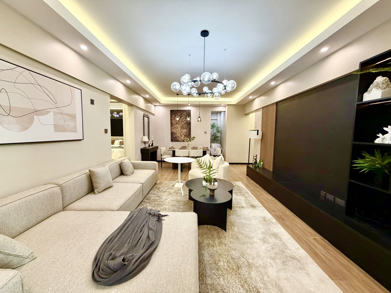 Living Room Area Of 2 bedrooms At Capricorn Residences In Kilimani