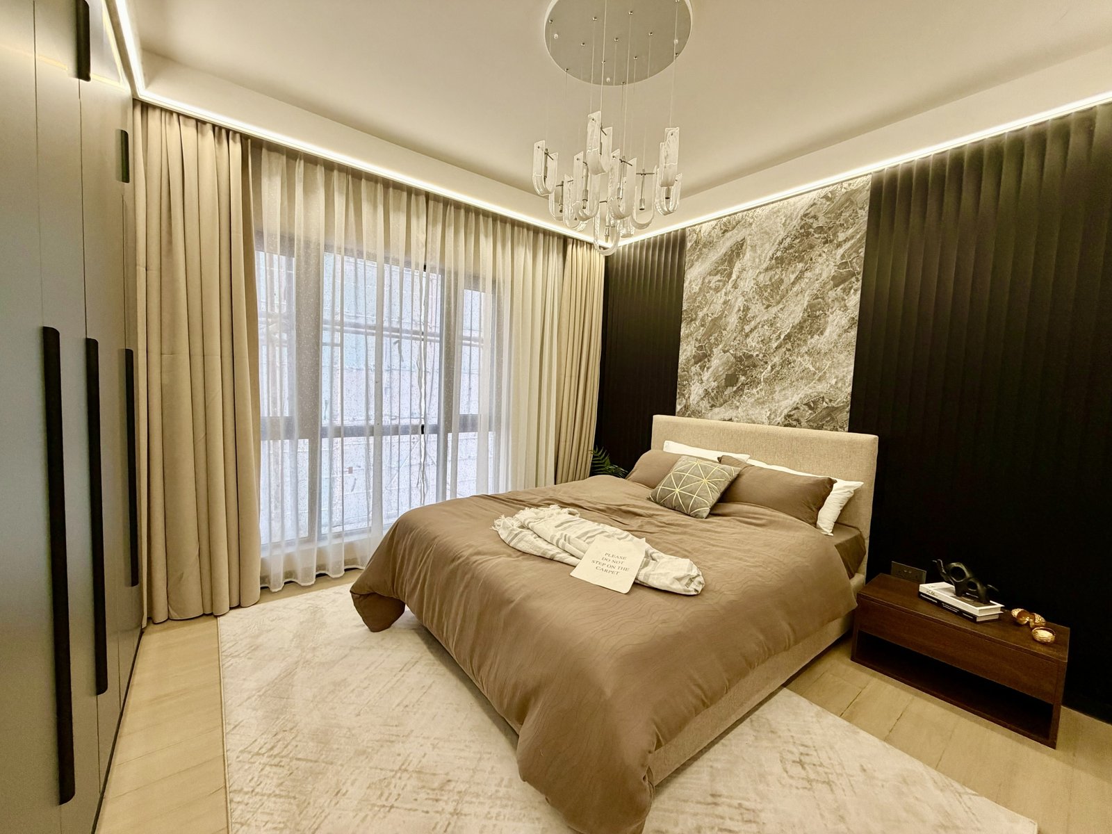 Stylish Bedroom Of 1 Bedrooms At Capricorn Residences In Kilimani